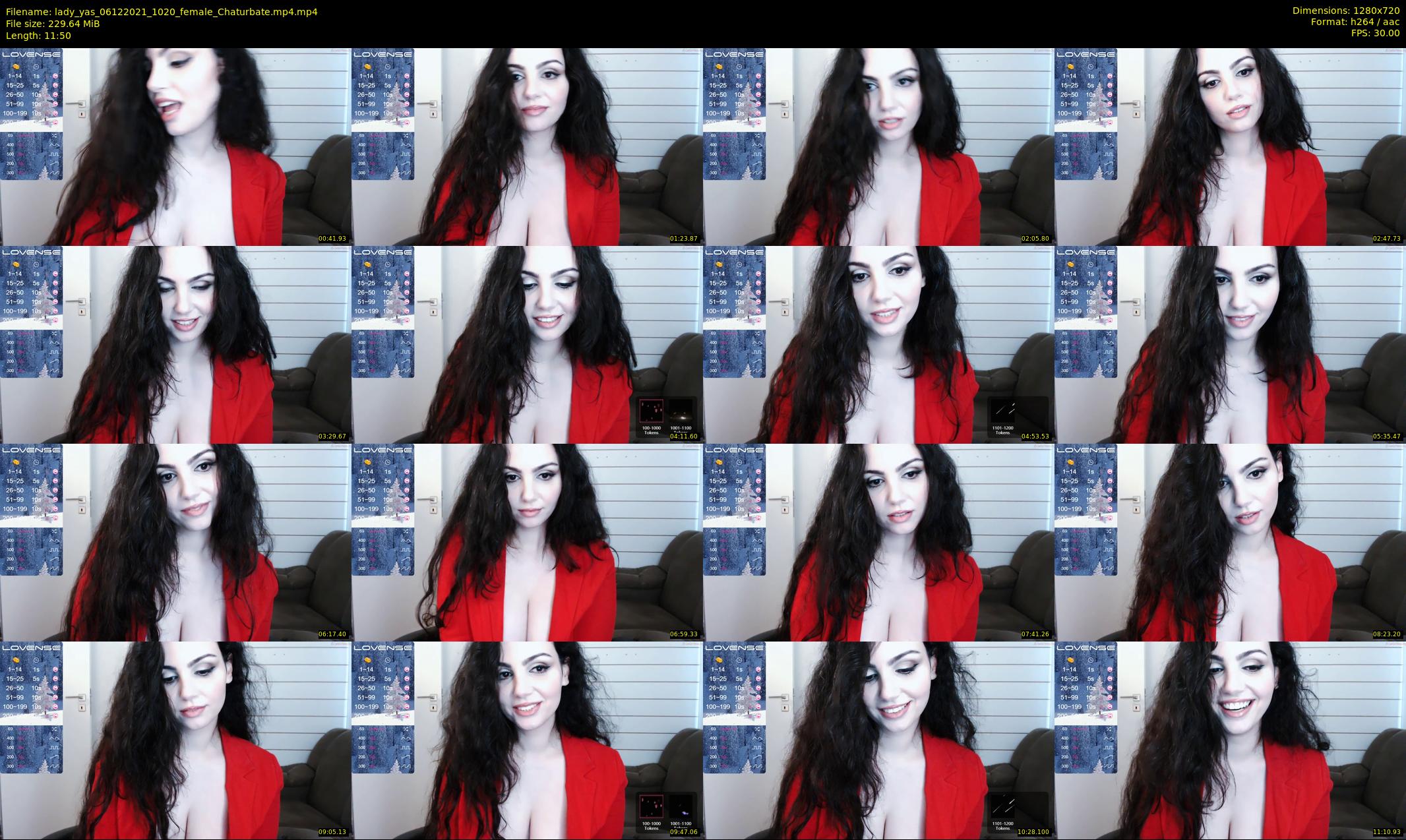lady_yas — 12 minute Chaturbate female cam show recording, 720p, Dec 6, 2021