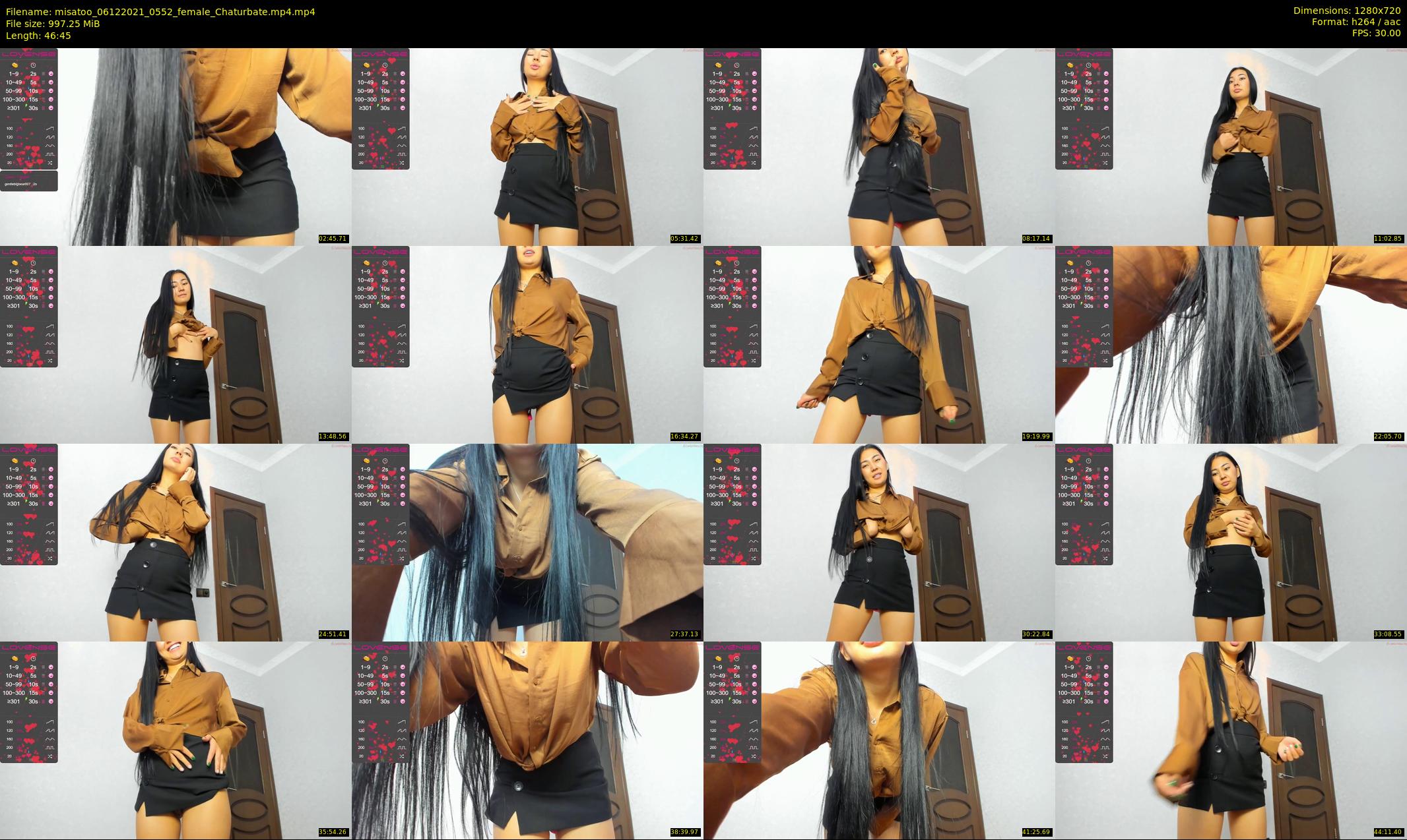 misatoo — 47 minute Chaturbate female cam show recording, 720p, Dec 6, 2021