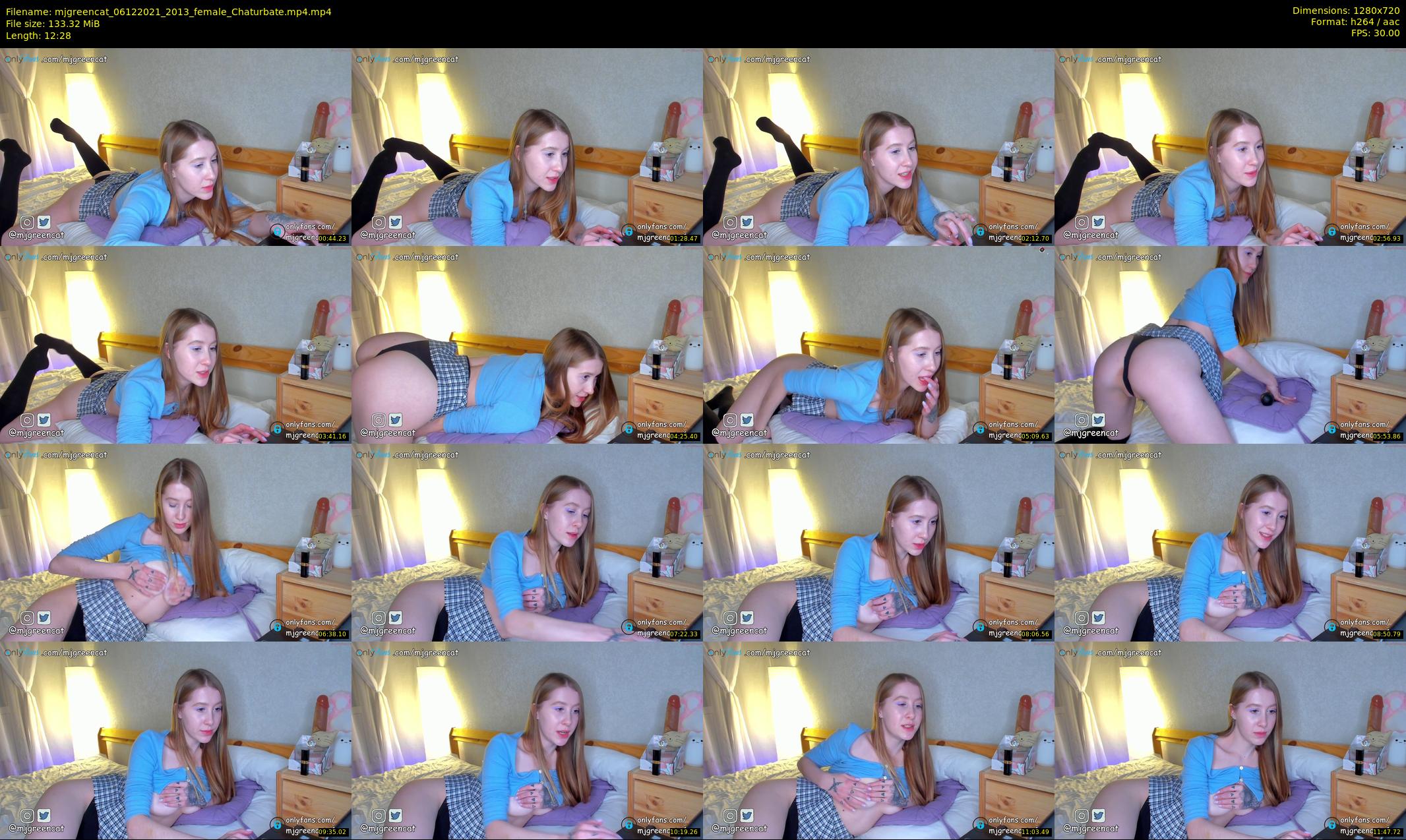 mjgreencat — 13 minute Chaturbate female cam show recording, 720p, Dec 6, 2021
