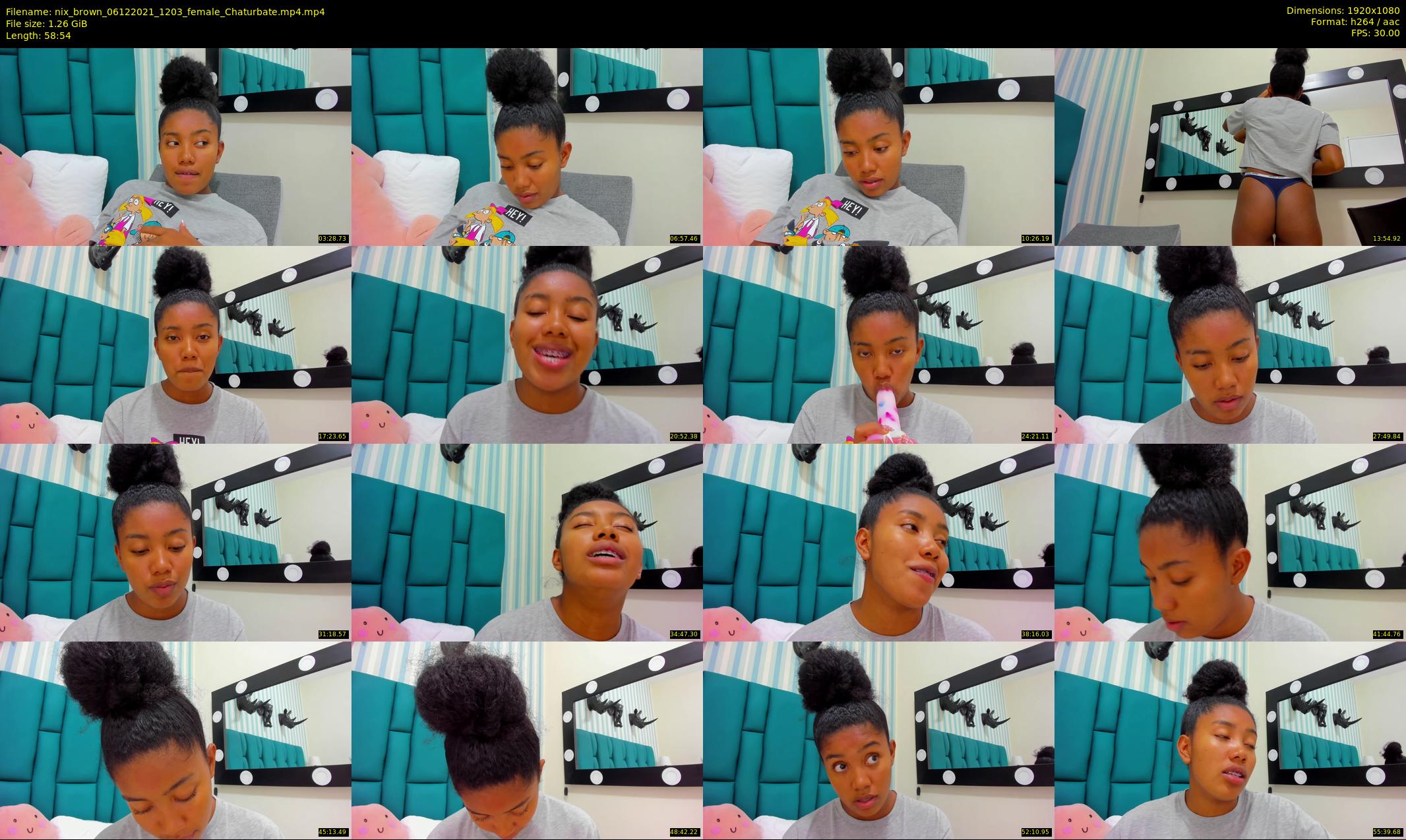 nix_brown — 59 minute Chaturbate female cam show recording, 1080p, Dec 6, 2021