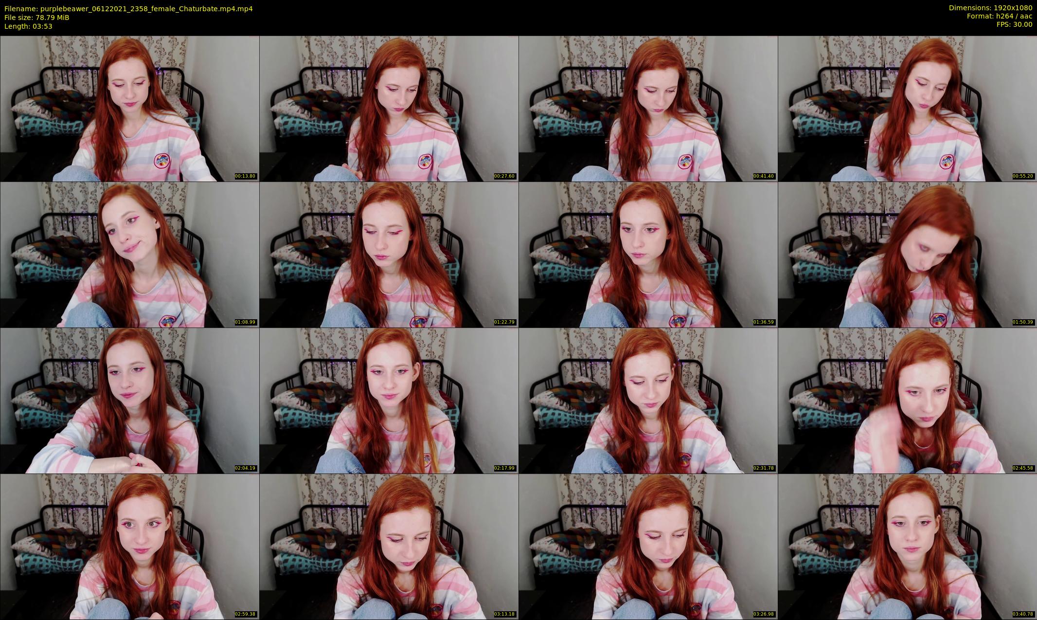 purplebeawer — 4 minute Chaturbate female cam show recording, 1080p, Dec 6, 2021