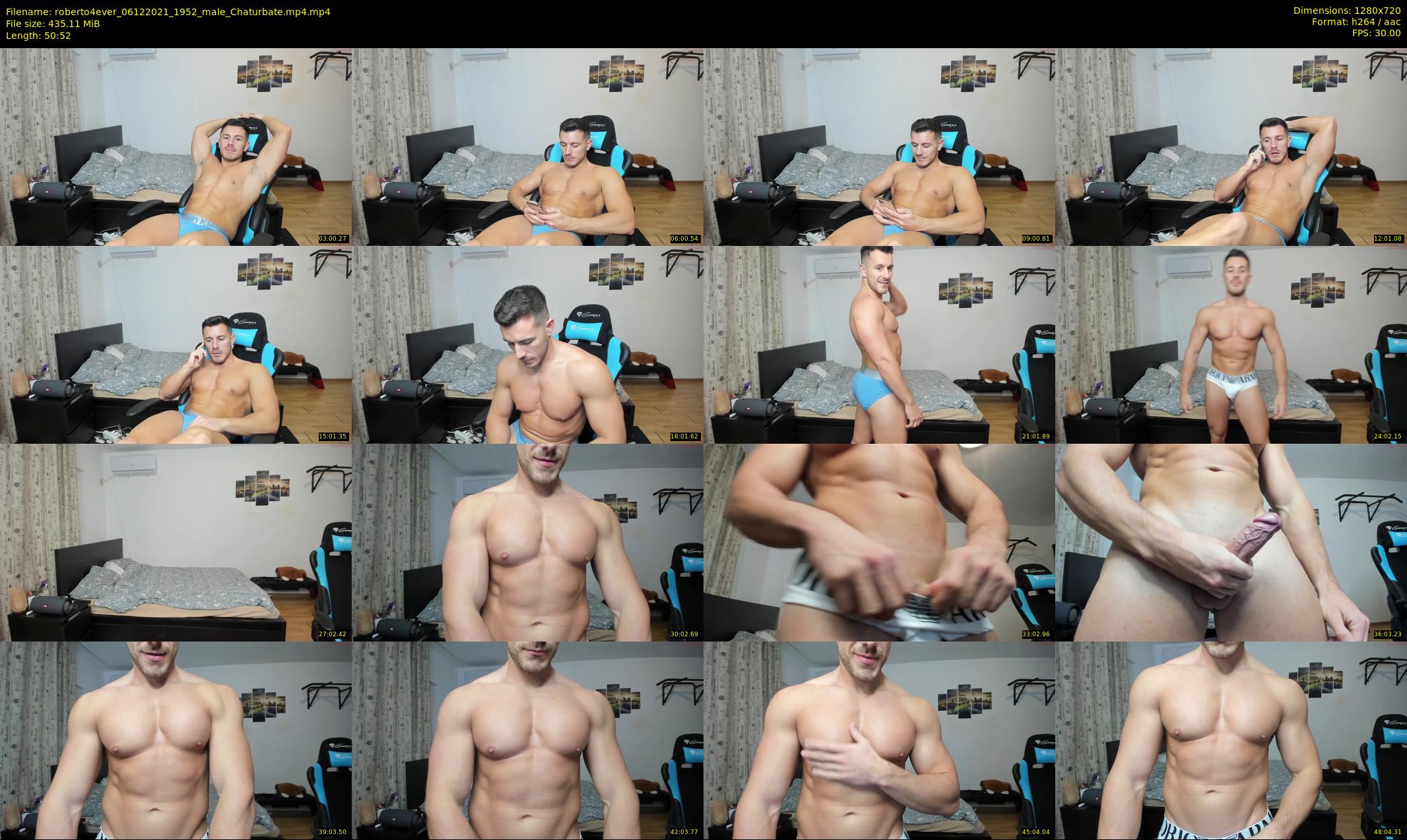 roberto4ever — 51 minute Chaturbate male cam show recording, 720p, Dec 6, 2021