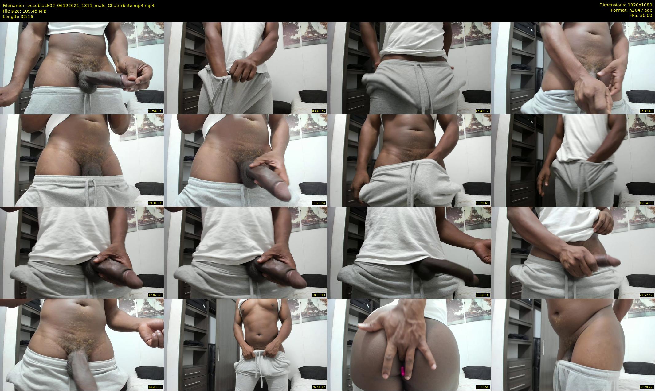 roccoblack02 — 33 minute Chaturbate male cam show recording, 1080p, Dec 6, 2021