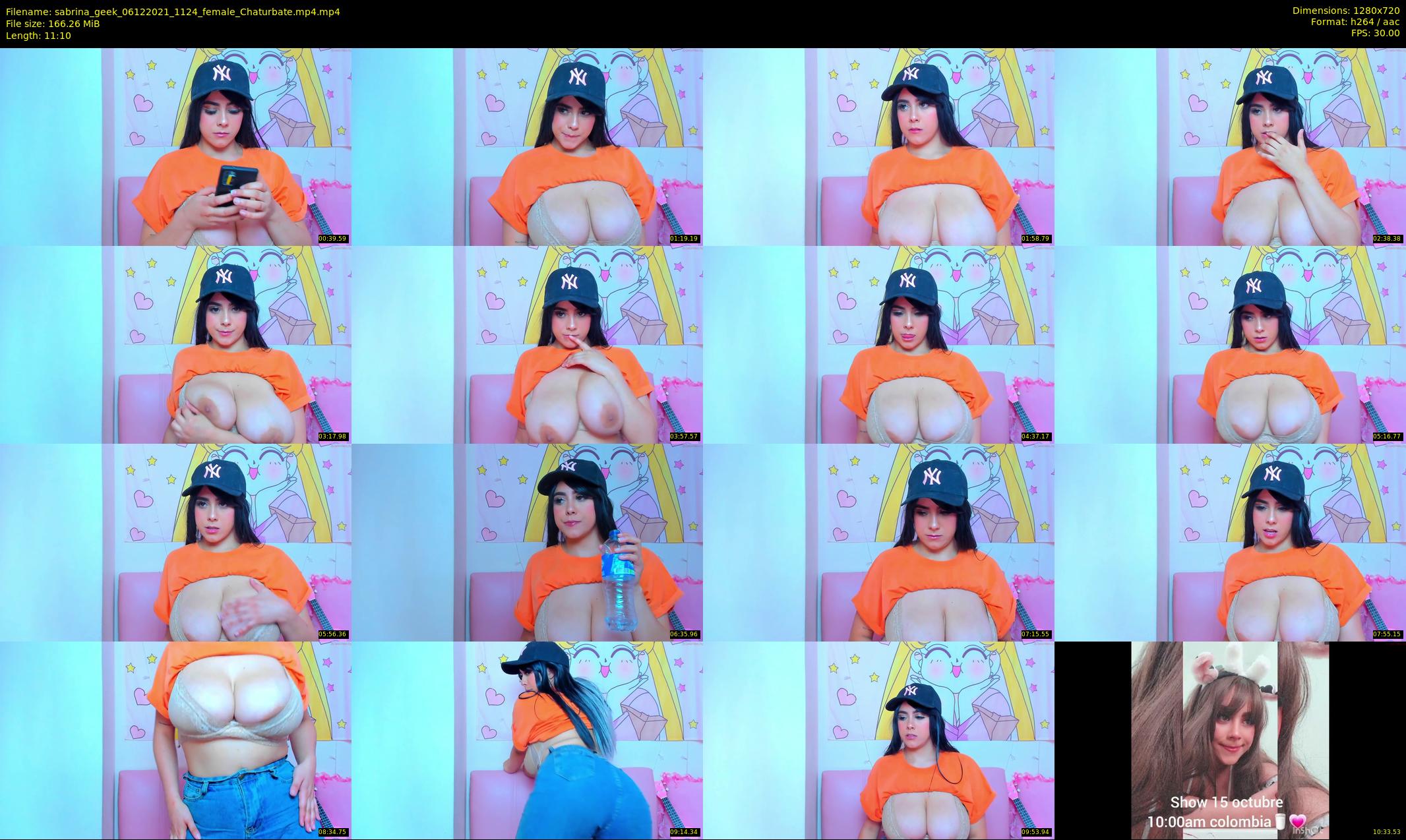 sabrina_geek — 12 minute Chaturbate female cam show recording, 720p, Dec 6, 2021