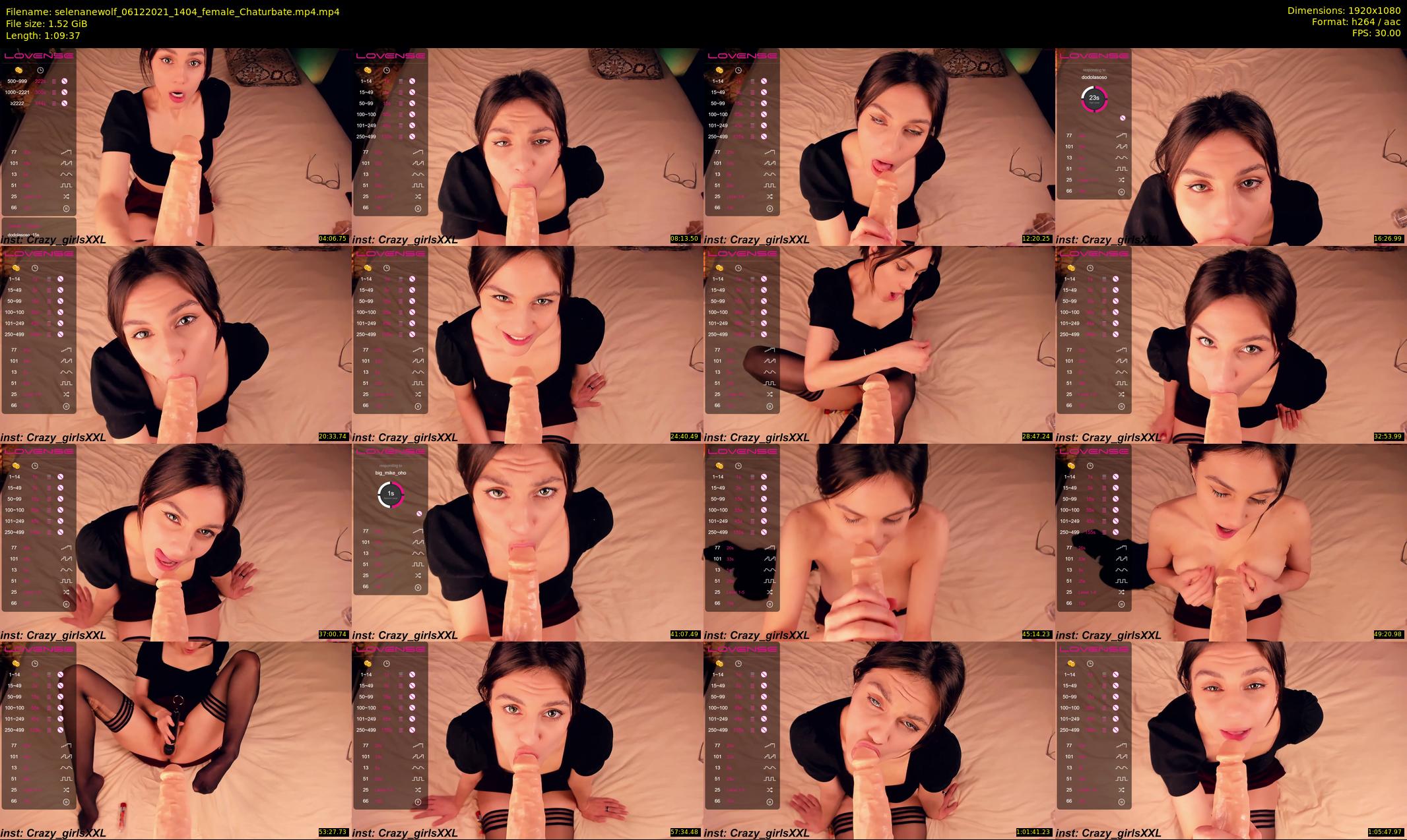 selenanewolf — 70 minute Chaturbate couple cam show recording, 1080p, Dec 6, 2021
