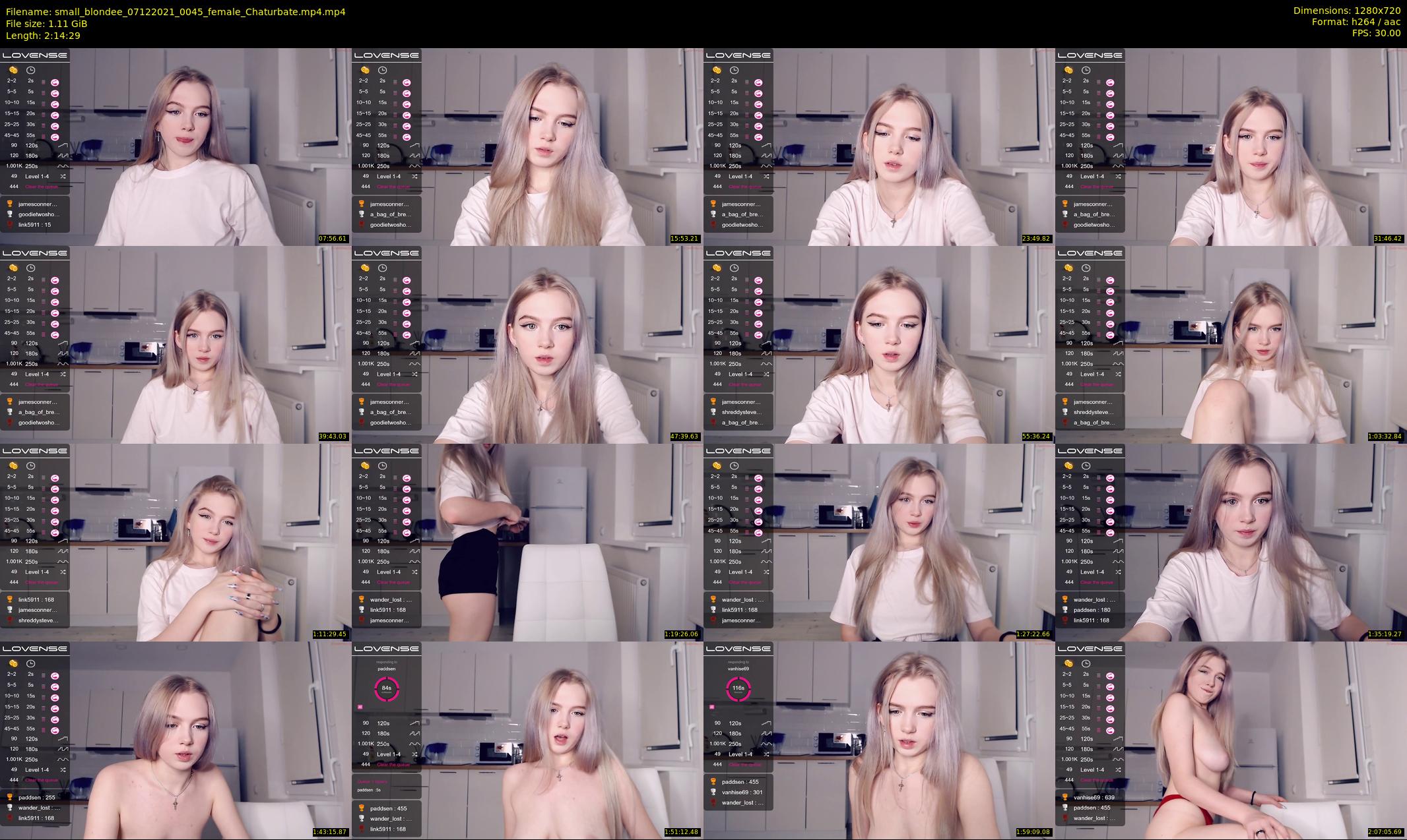 small_blondee — 135 minute Chaturbate female cam show recording, 720p, Dec 7, 2021