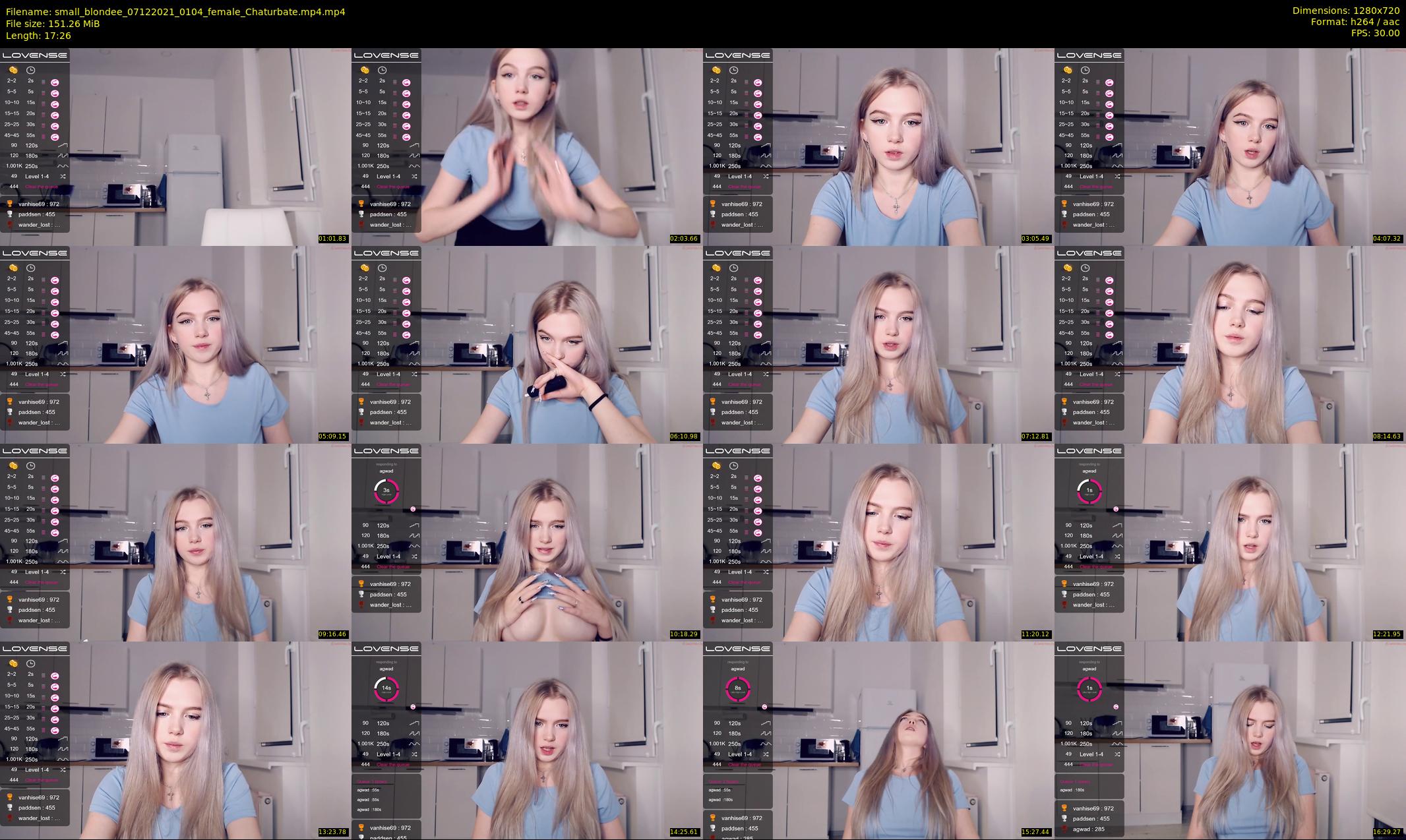 small_blondee — 18 minute Chaturbate female cam show recording, 720p, Dec 7, 2021
