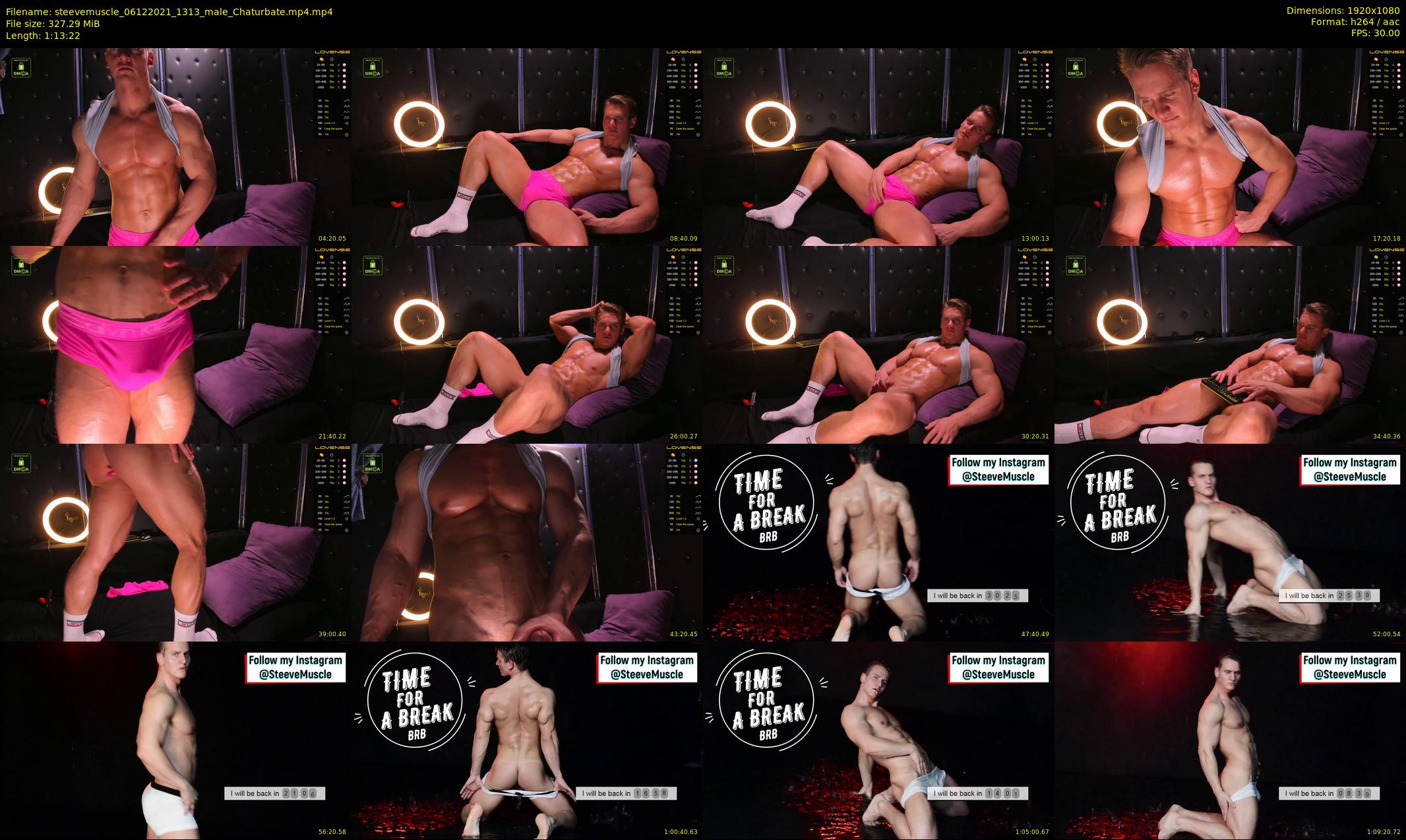 steevemuscle — 74 minute Chaturbate male cam show recording, 1080p, Dec 6, 2021