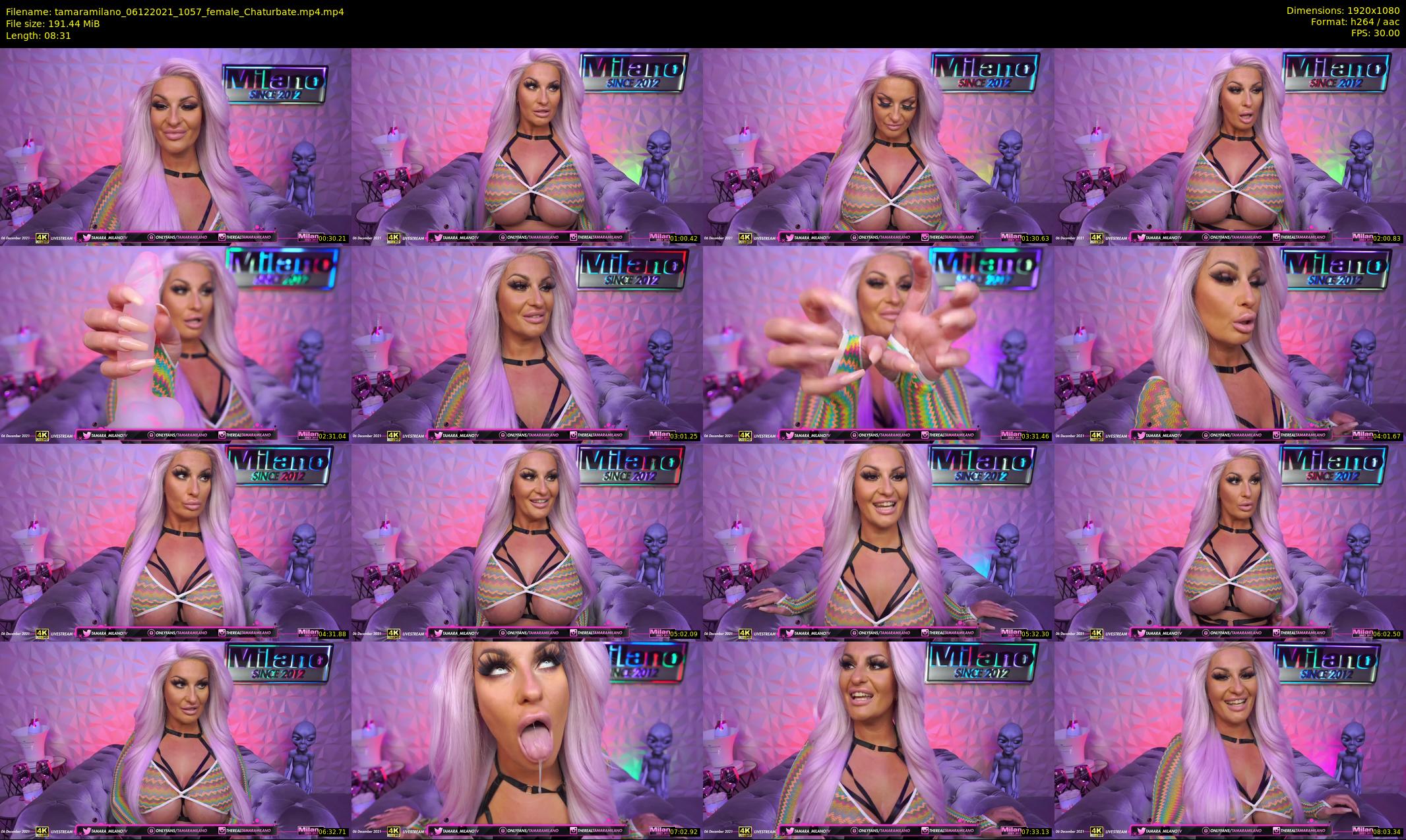 tamaramilano — 9 minute Chaturbate female cam show recording, 1080p, Dec 6, 2021