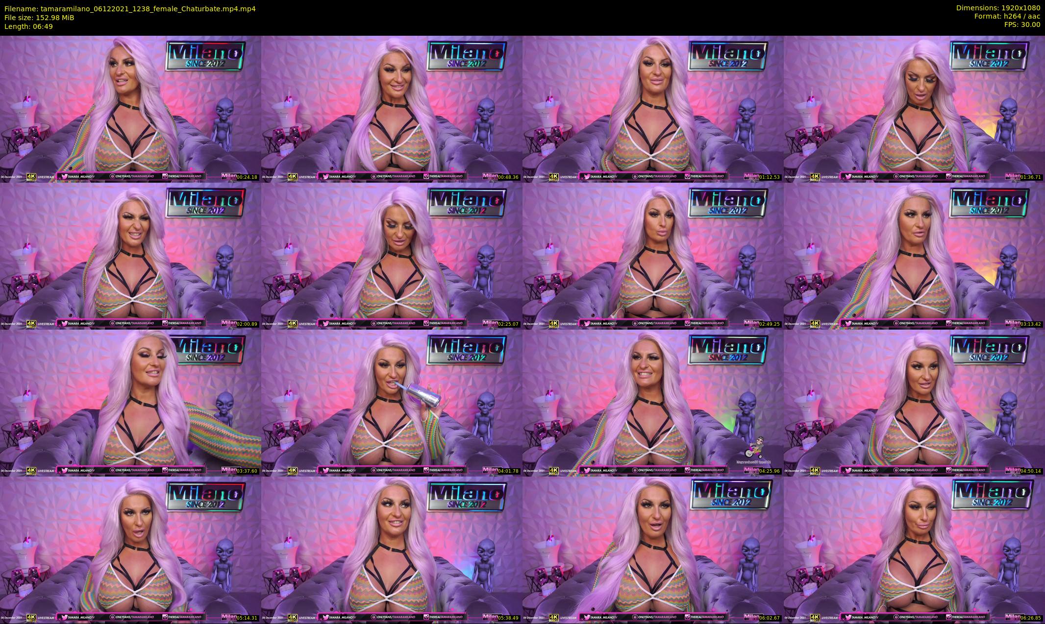 tamaramilano — 7 minute Chaturbate female cam show recording, 1080p, Dec 6, 2021