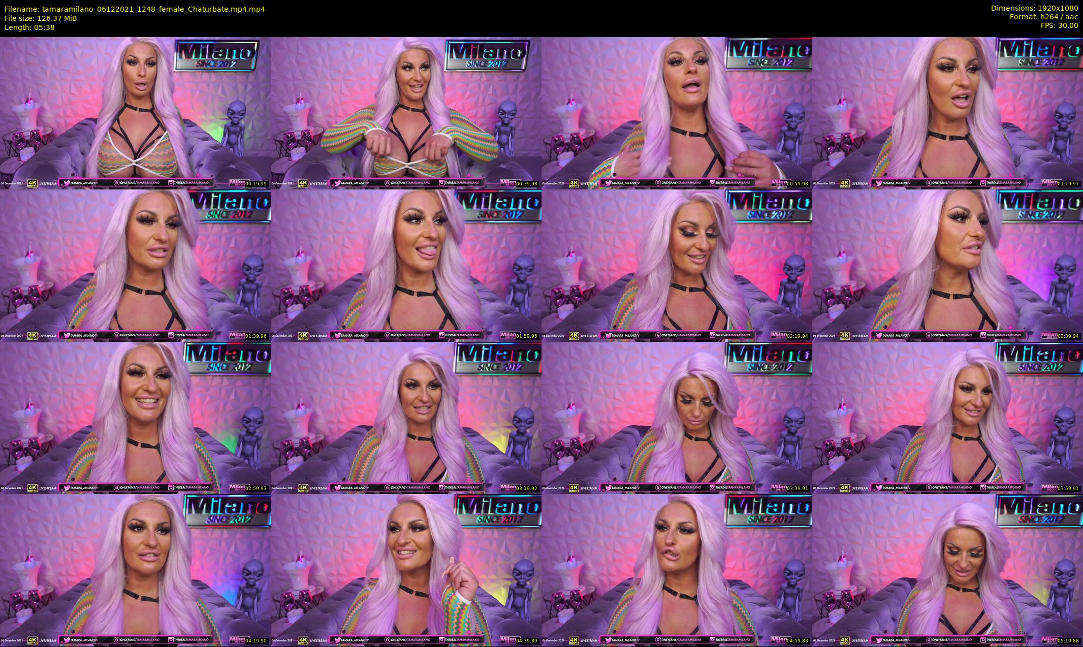 tamaramilano — 6 minute Chaturbate female cam show recording, 1080p, Dec 6, 2021