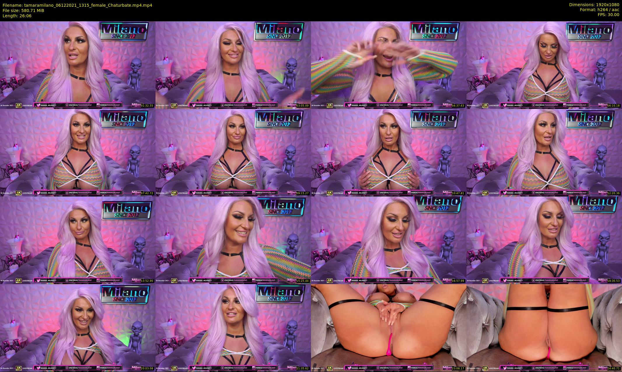 tamaramilano — 27 minute Chaturbate female cam show recording, 1080p, Dec 6, 2021