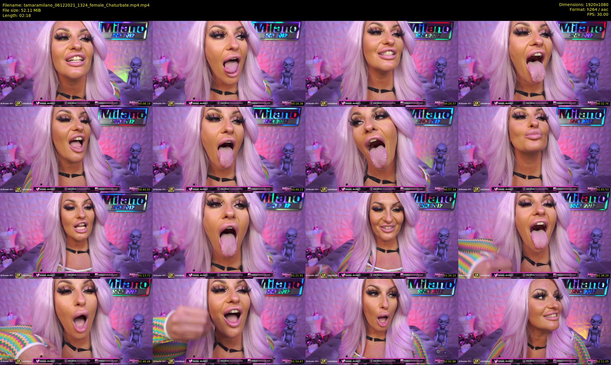 tamaramilano — 3 minute Chaturbate female cam show recording, 1080p, Dec 6, 2021