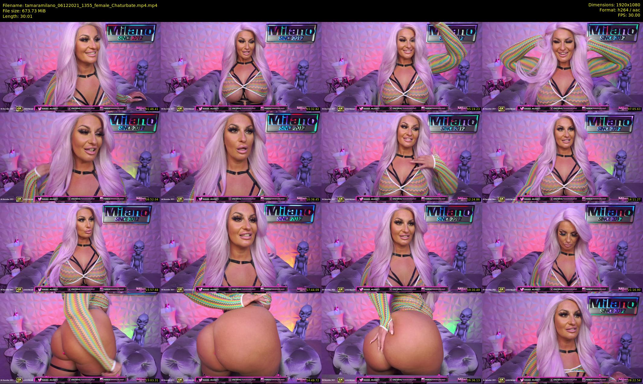 tamaramilano — 31 minute Chaturbate female cam show recording, 1080p, Dec 6, 2021