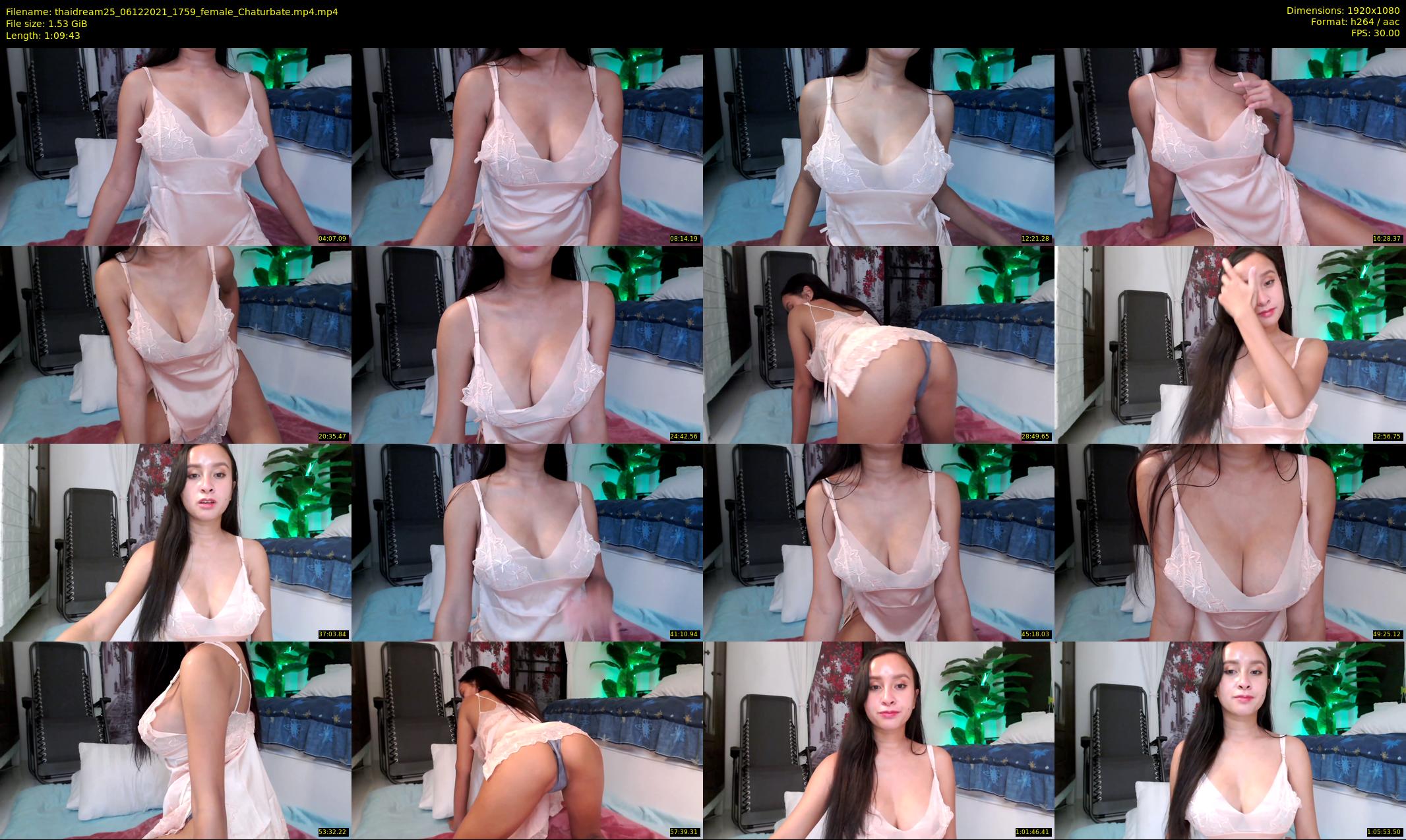 thaidream25 — 70 minute Chaturbate female cam show recording, 1080p, Dec 6, 2021