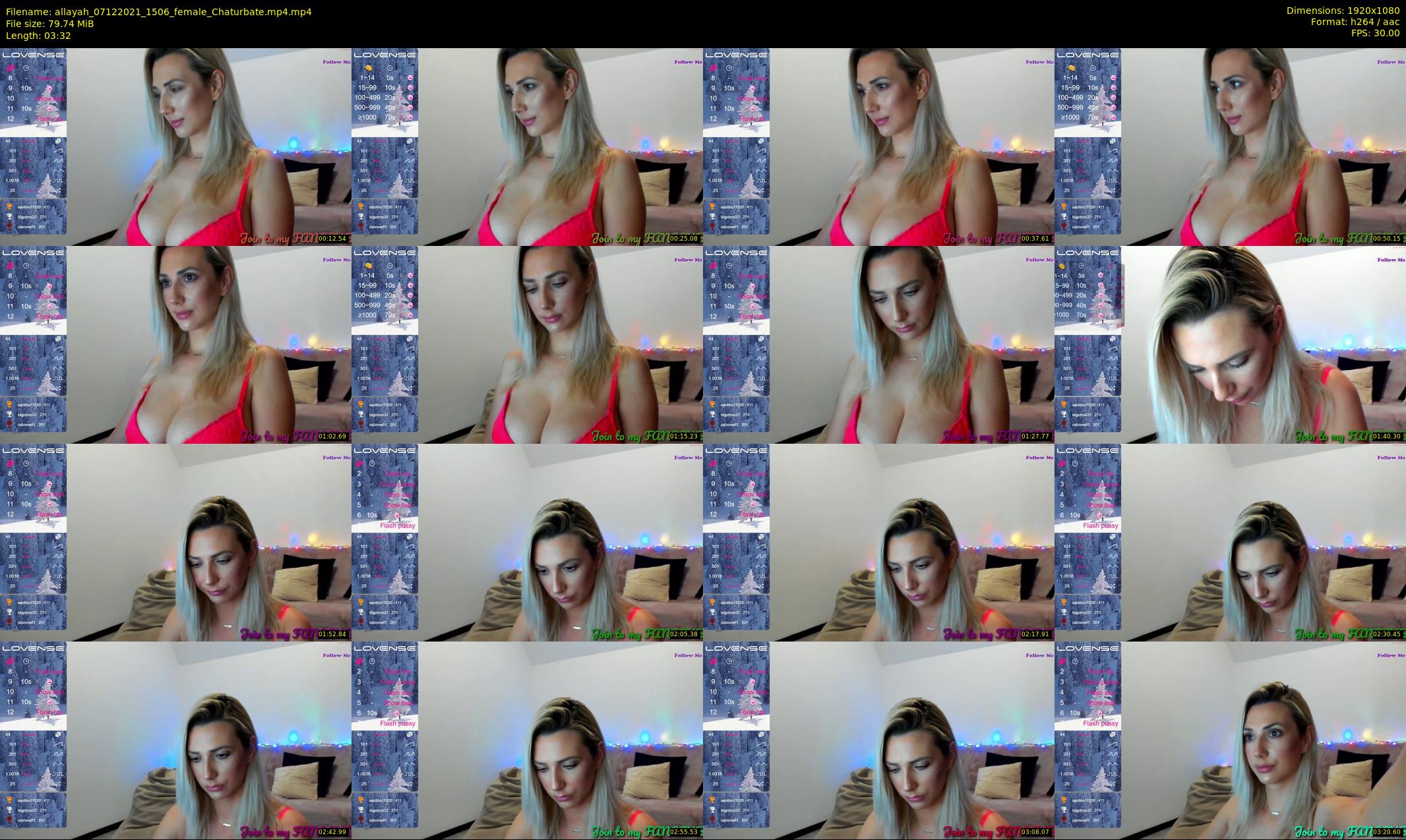 allayah — 4 minute Chaturbate female cam show recording, 1080p, Dec 7, 2021