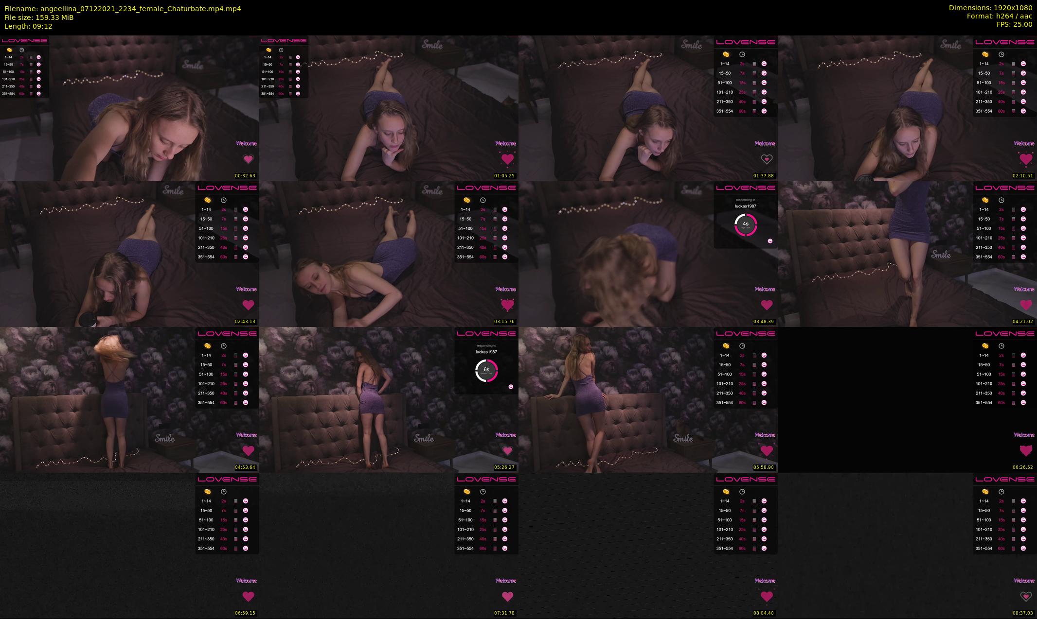 angeellina — 10 minute Chaturbate female cam show recording, 1080p, Dec 7, 2021