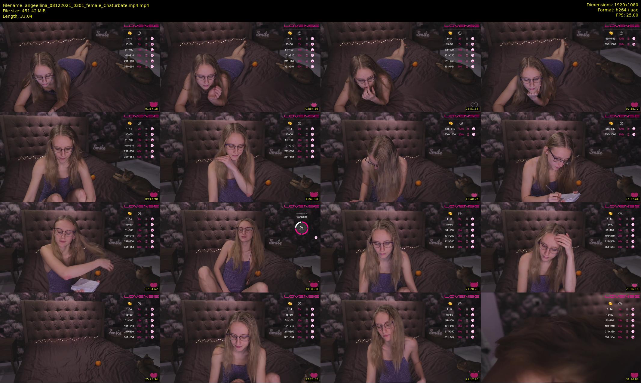 angeellina — 34 minute Chaturbate female cam show recording, 1080p, Dec 8, 2021