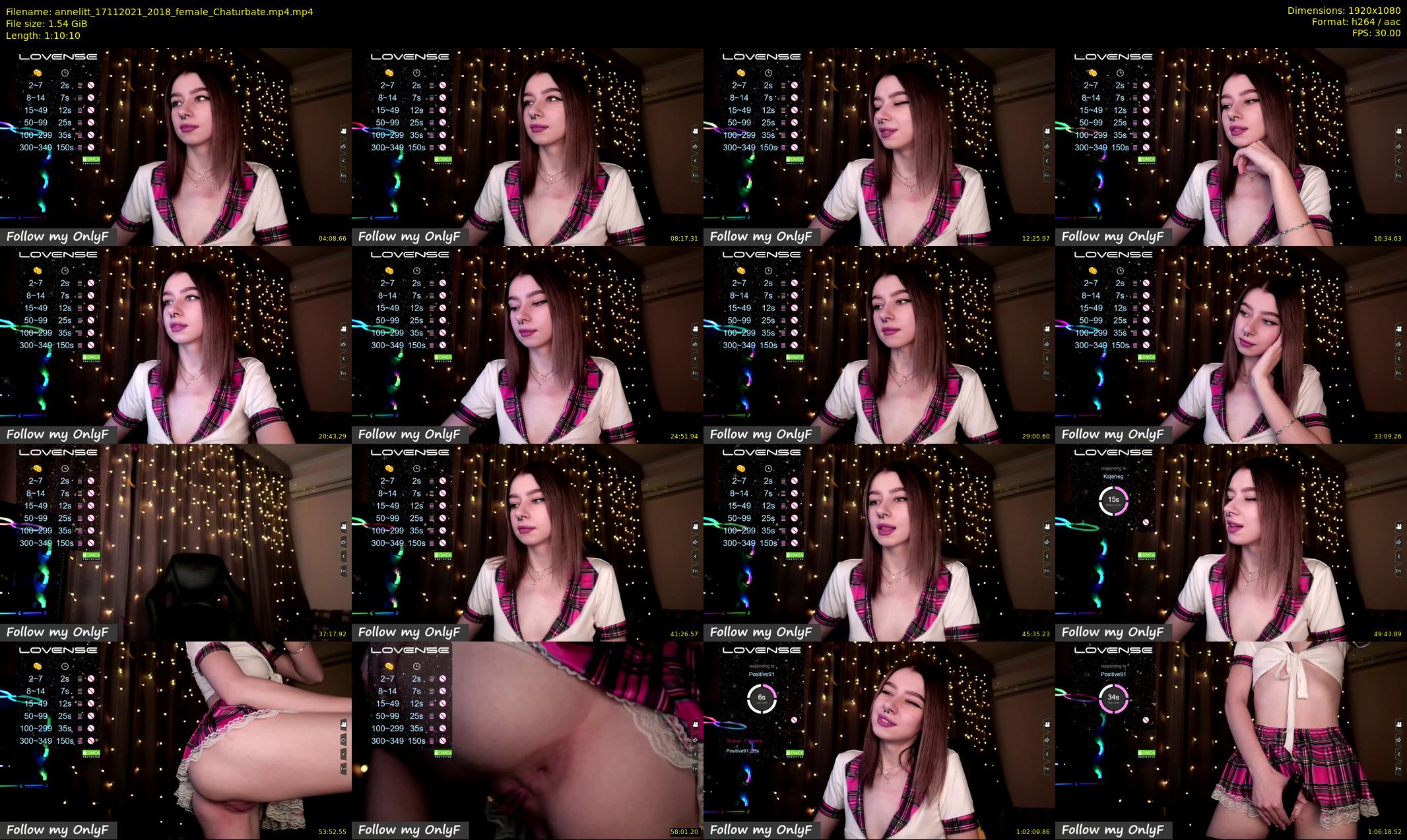 annelitt — 71 minute Chaturbate female cam show recording, 1080p, Nov 17, 2021