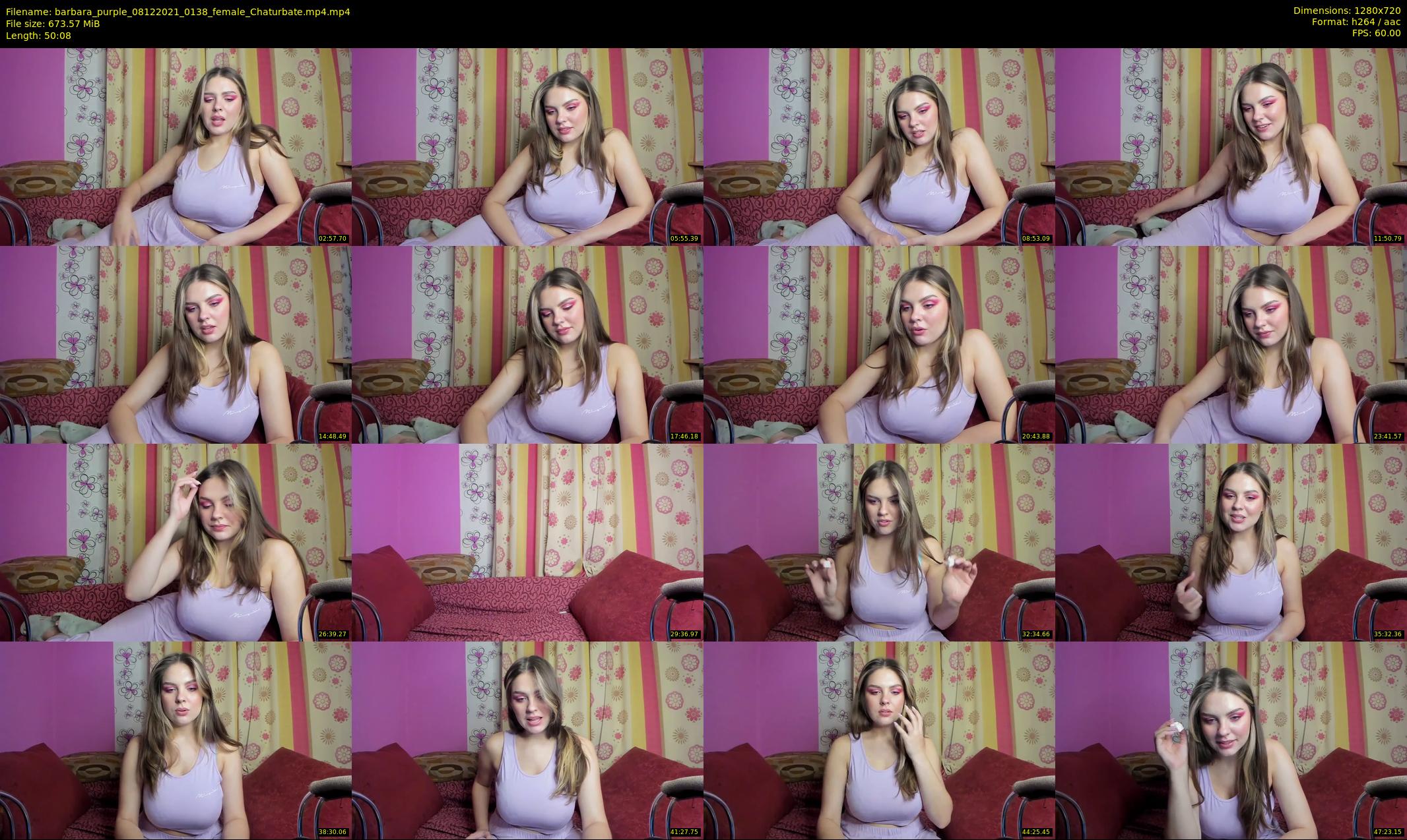 barbara_purple — 51 minute Chaturbate female cam show recording, 720p, Dec 8, 2021