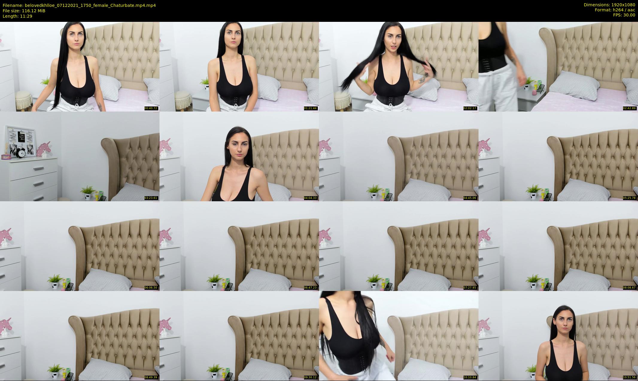 belovedkhlloe — 12 minute Chaturbate female cam show recording, 1080p, Dec 7, 2021