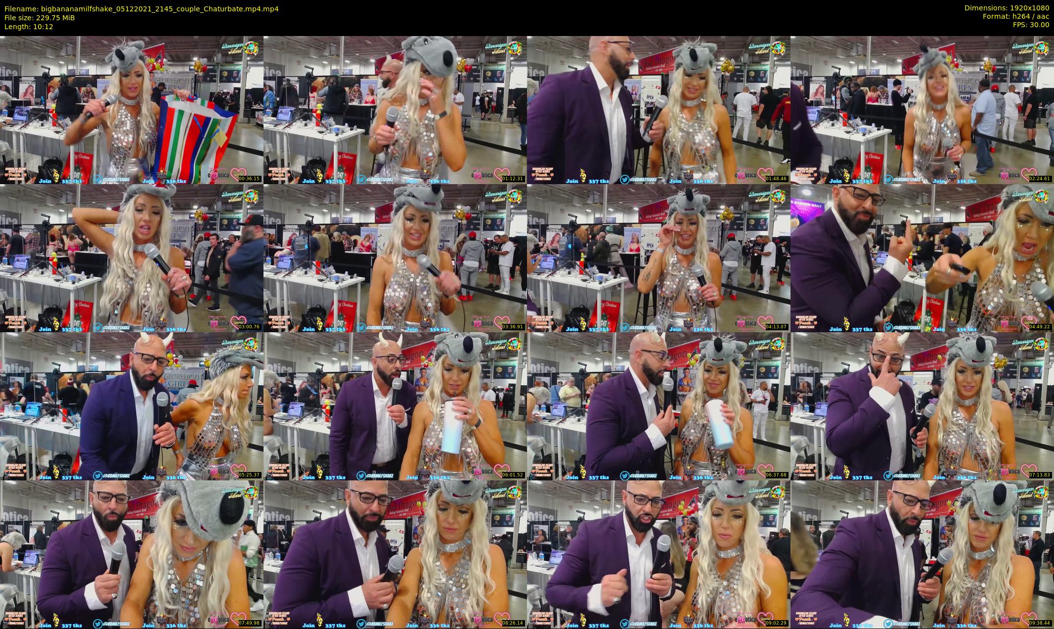 bigbananamilfshake — 11 minute Chaturbate couple cam show recording, 1080p, Dec 5, 2021
