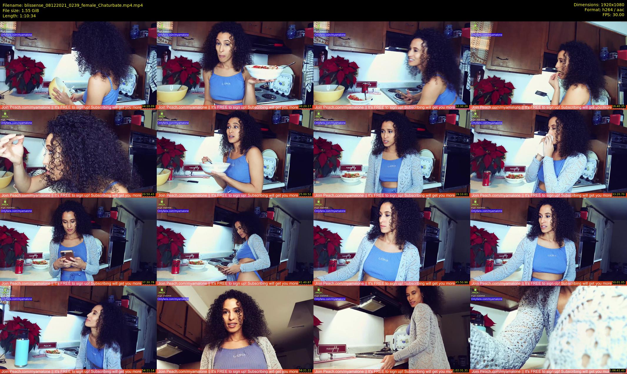 blissense — 71 minute Chaturbate female cam show recording, 1080p, Dec 8, 2021