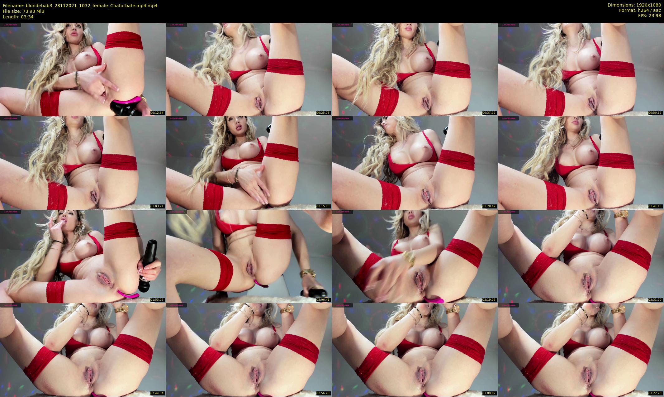blondebab3 — 4 minute Chaturbate female cam show recording, 1080p, Nov 28, 2021
