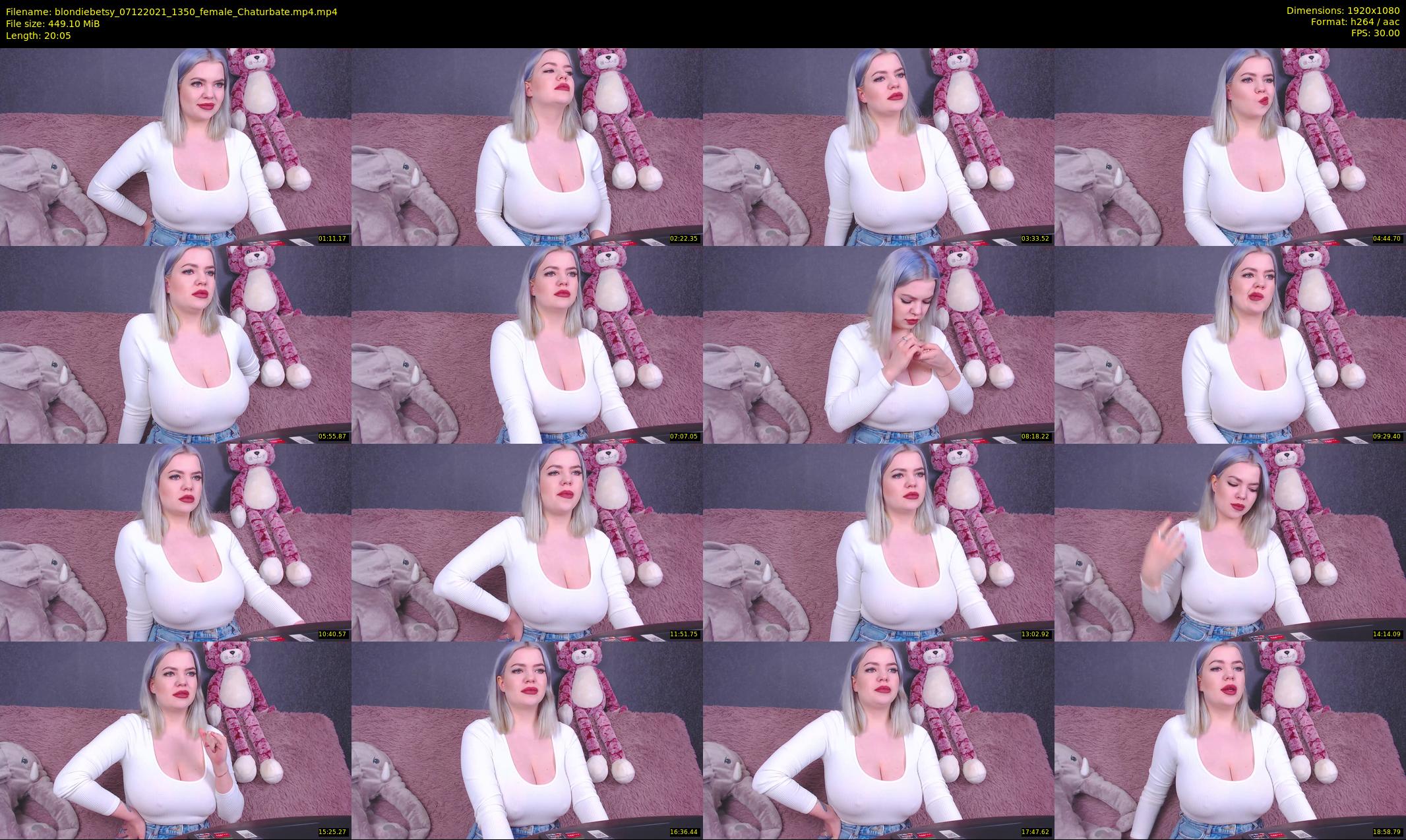 blondiebetsy — 21 minute Chaturbate female cam show recording, 1080p, Dec 7, 2021