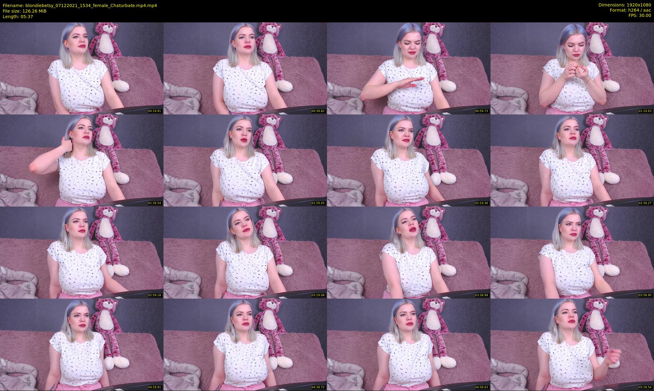 blondiebetsy — 6 minute Chaturbate female cam show recording, 1080p, Dec 7, 2021