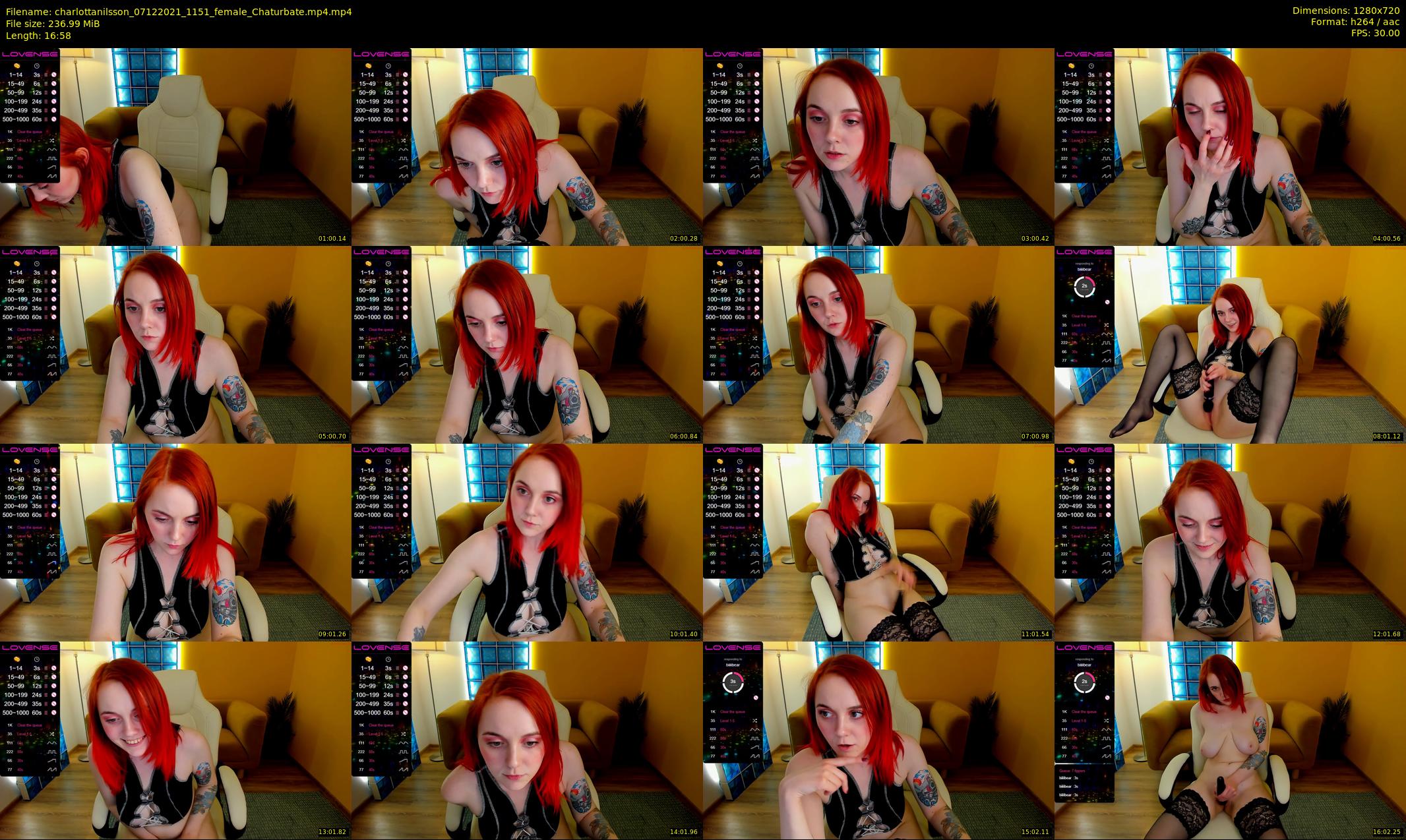 charlottanilsson — 17 minute Chaturbate female cam show recording, 720p, Dec 7, 2021