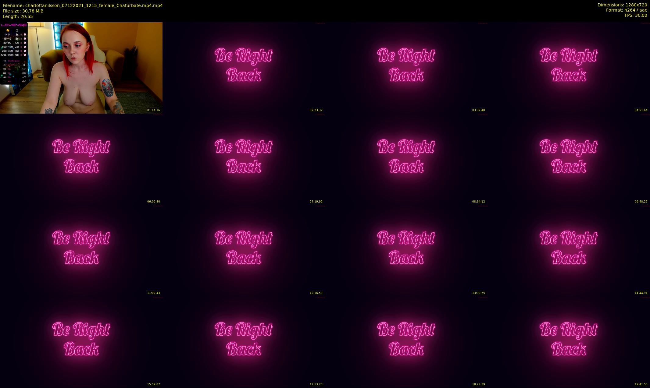 charlottanilsson — 21 minute Chaturbate female cam show recording, 720p, Dec 7, 2021