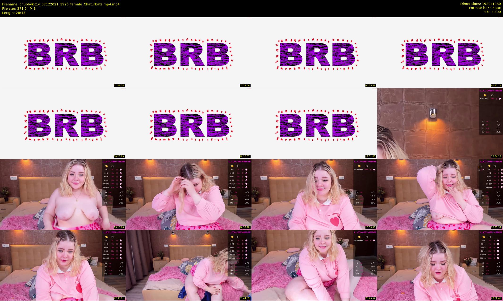 chubbykit1y — 29 minute Chaturbate female cam show recording, 1080p, Dec 7, 2021
