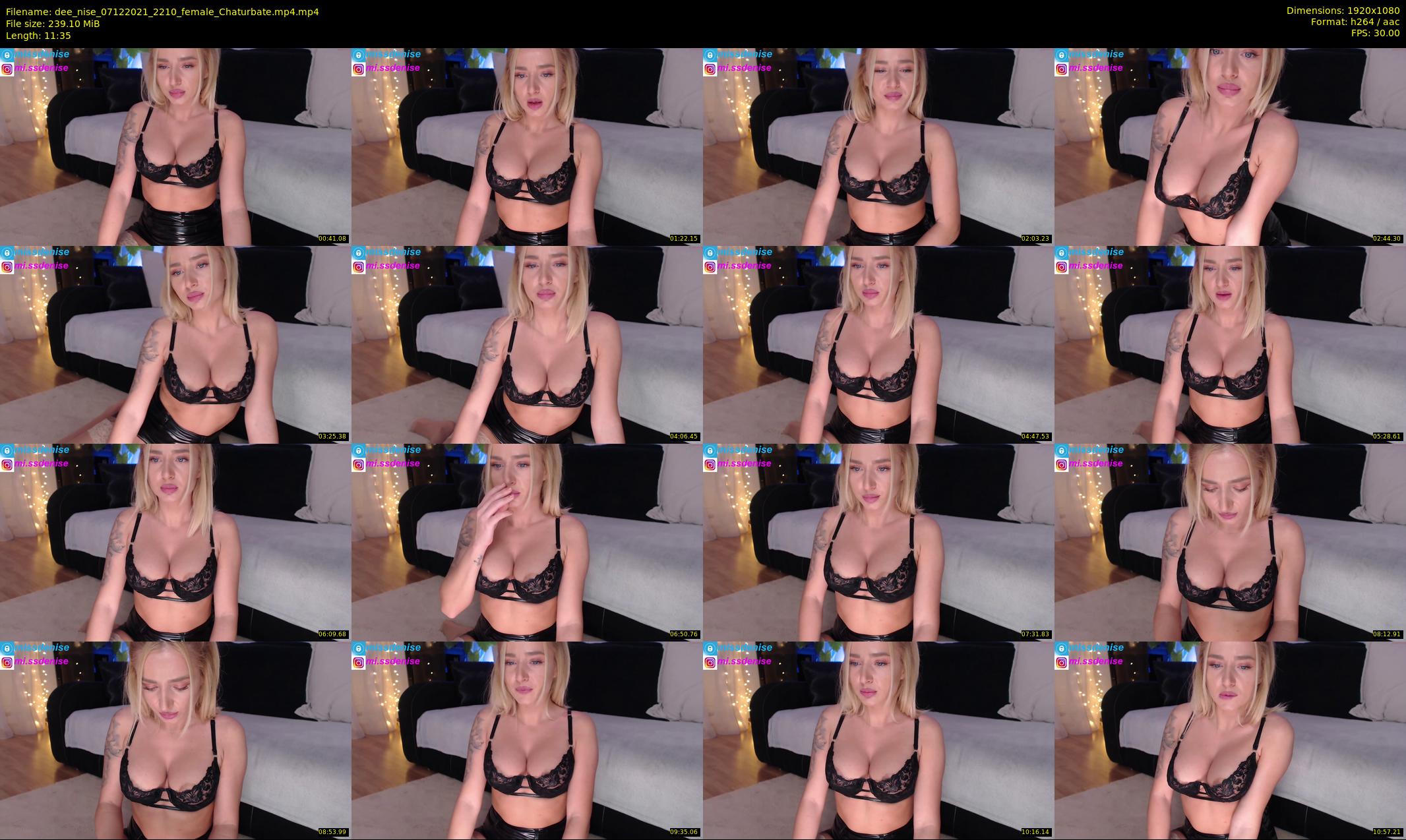 dee_nise — 12 minute Chaturbate female cam show recording, 1080p, Dec 7, 2021
