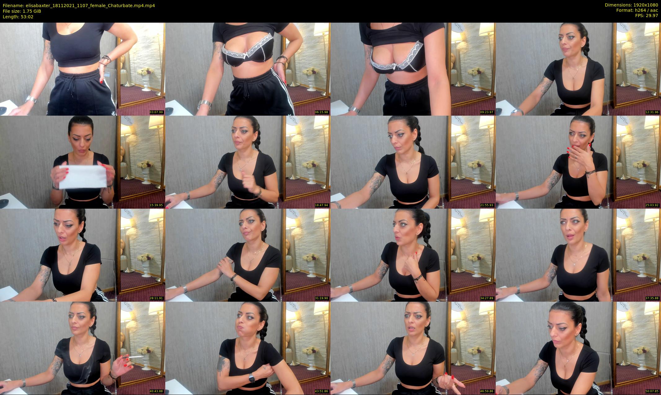 elisabaxter — 54 minute Chaturbate female cam show recording, 1080p, Nov 18, 2021