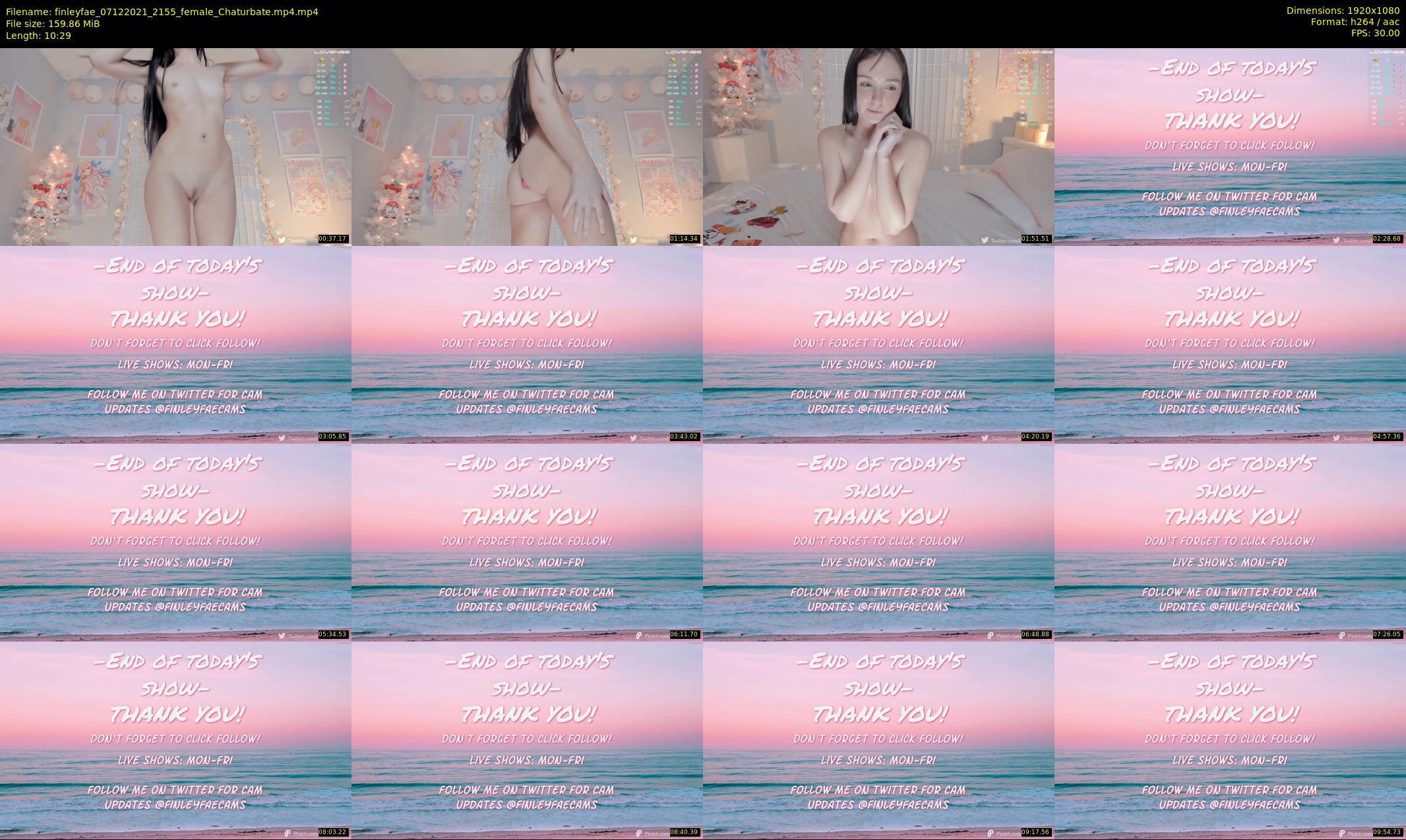 finleyfae — 11 minute Chaturbate female cam show recording, 1080p, Dec 7, 2021
