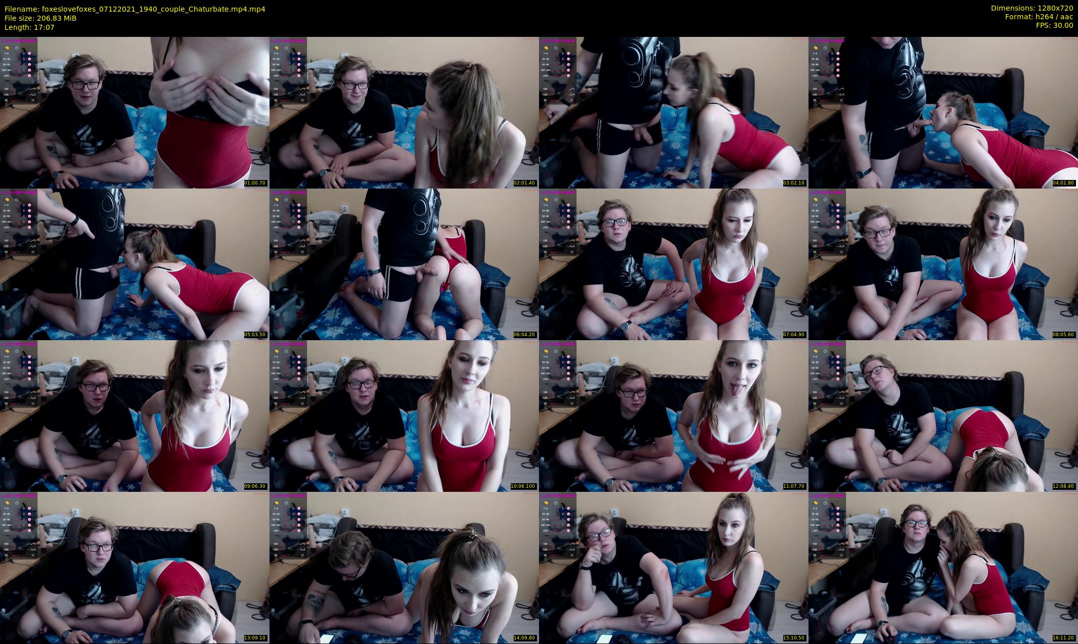 foxeslovefoxes — 18 minute Chaturbate couple cam show recording, 720p, Dec 7, 2021