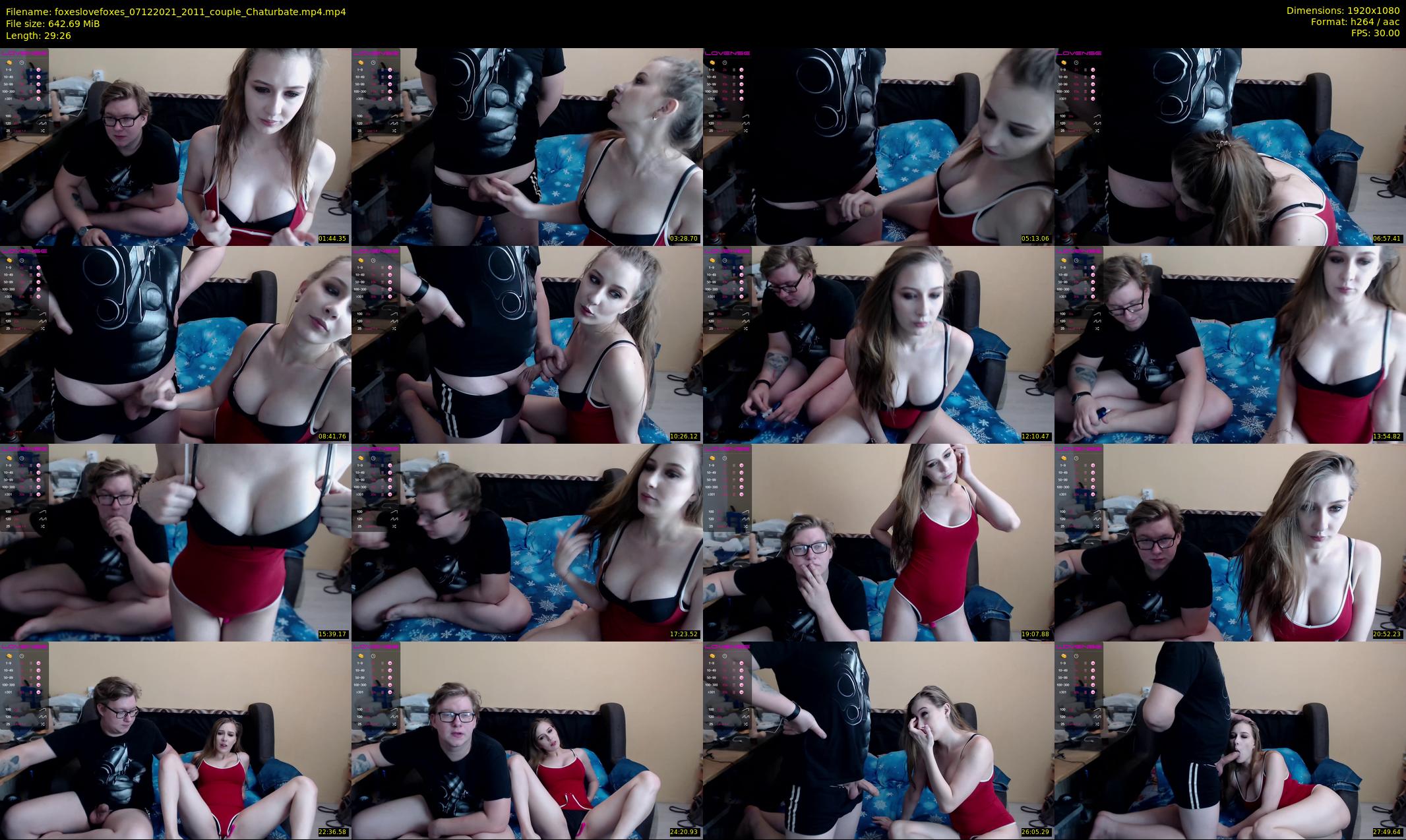 foxeslovefoxes — 30 minute Chaturbate couple cam show recording, 1080p, Dec 7, 2021