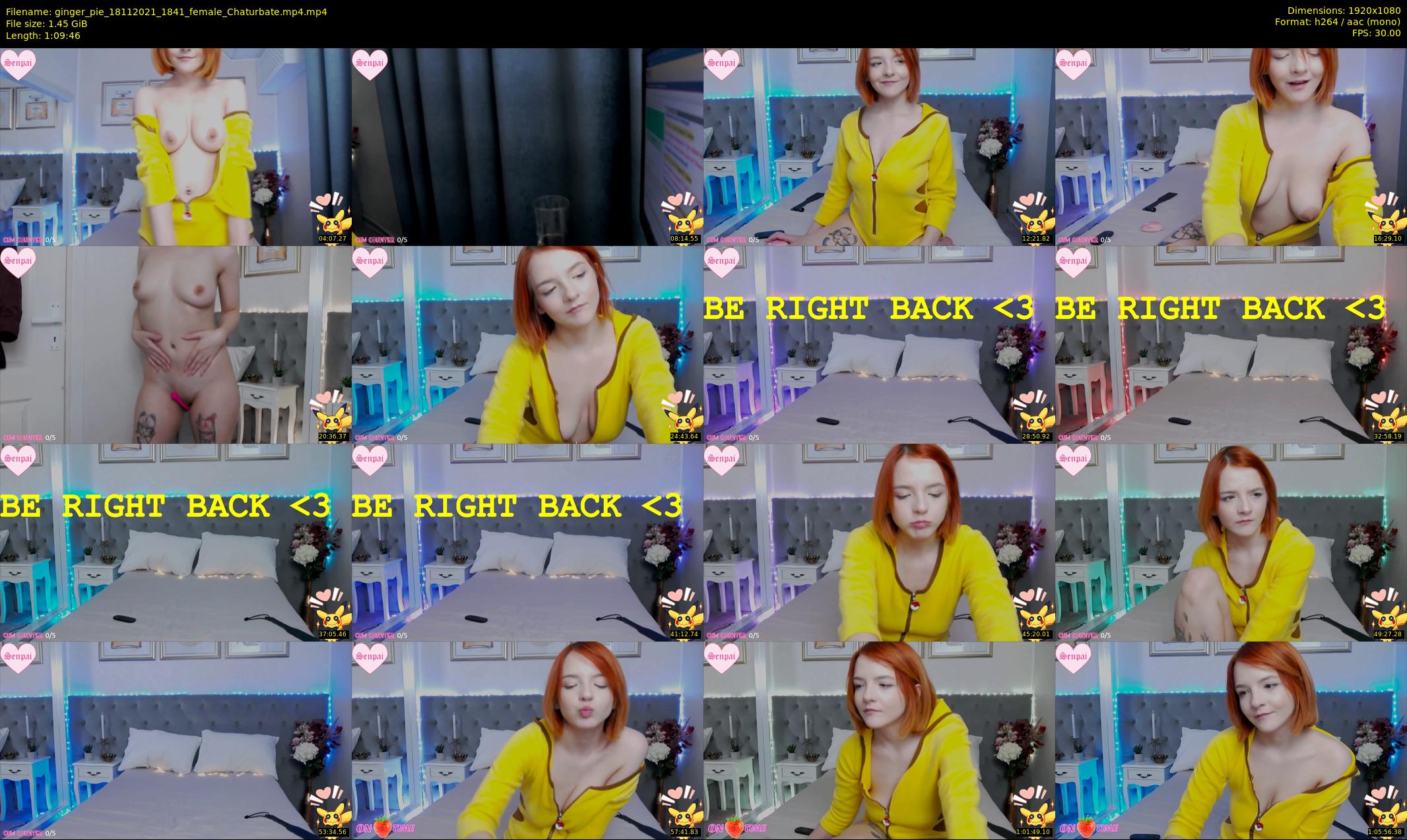 ginger_pie — 70 minute Chaturbate female cam show recording, 1080p, Nov 18, 2021