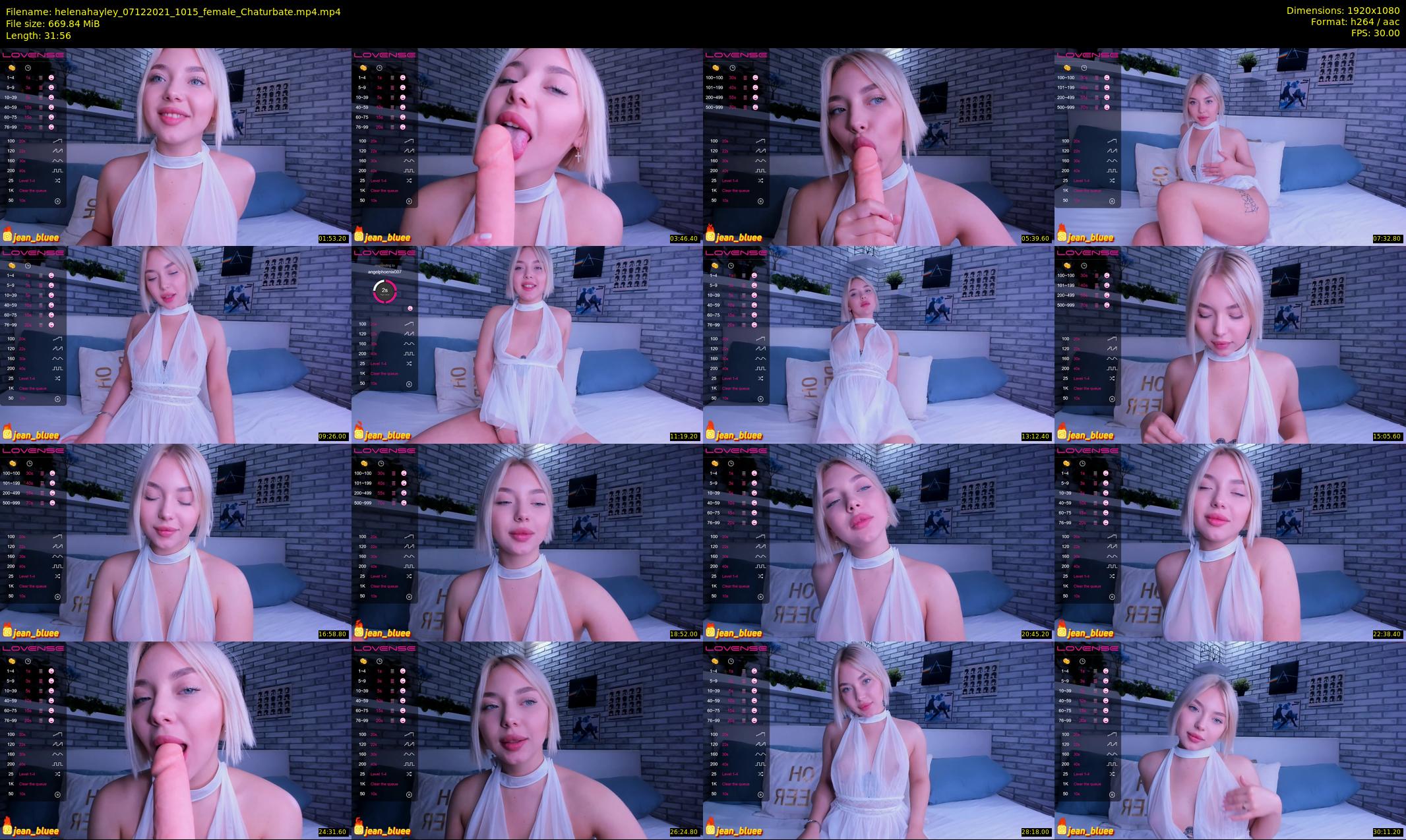helenahayley — 32 minute Chaturbate female cam show recording, 1080p, Dec 7, 2021