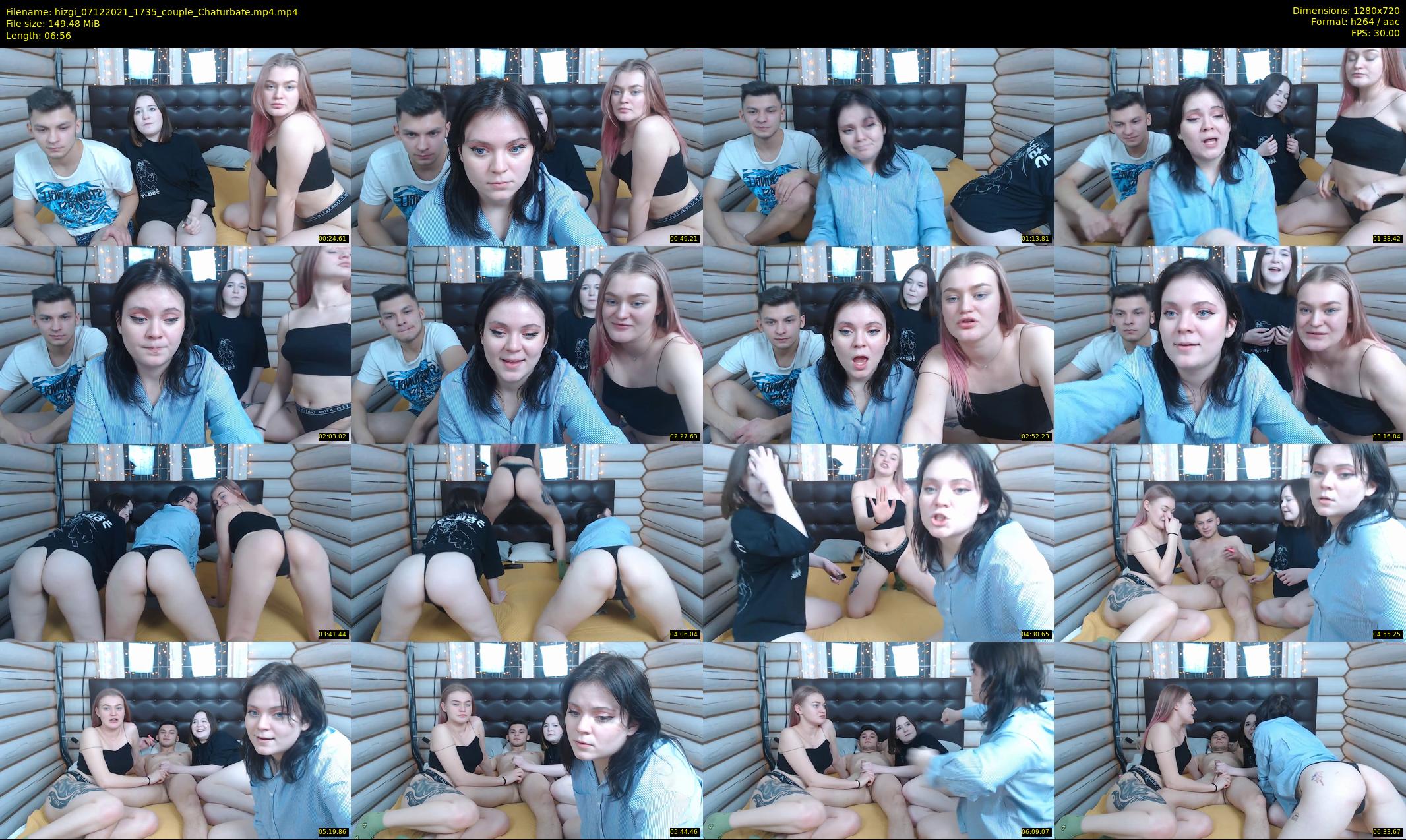 hizgi — 7 minute Chaturbate couple cam show recording, 720p, Dec 7, 2021