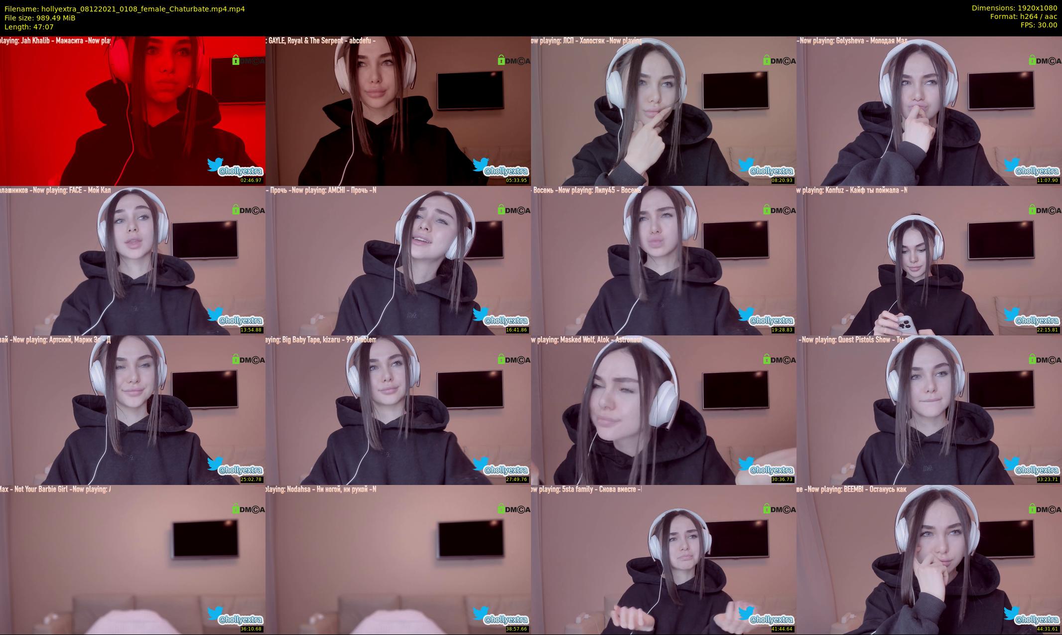 hollyextra — 48 minute Chaturbate female cam show recording, 1080p, Dec 8, 2021