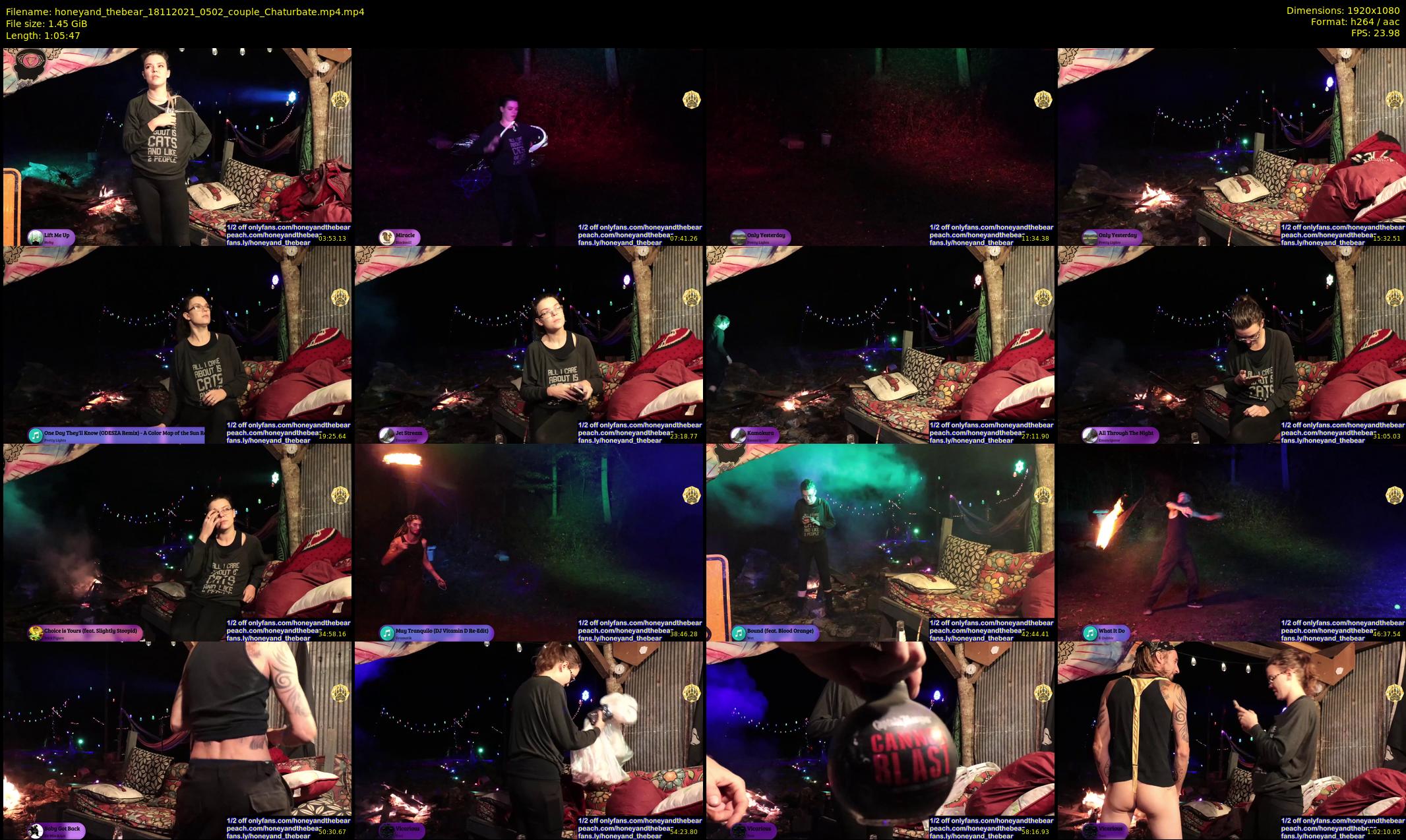 honeyand_thebear — 66 minute Chaturbate couple cam show recording, 1080p, Nov 18, 2021