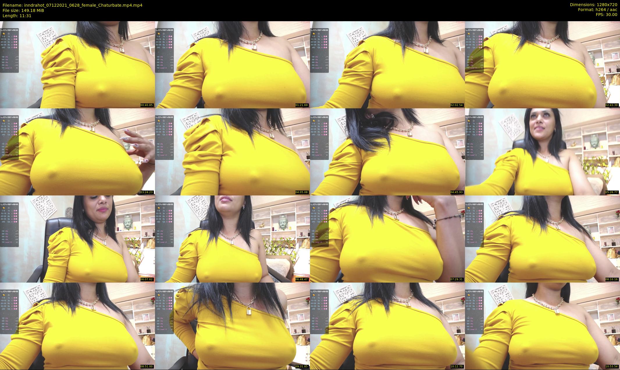 inndrahot — 12 minute Chaturbate female cam show recording, 720p, Dec 7, 2021
