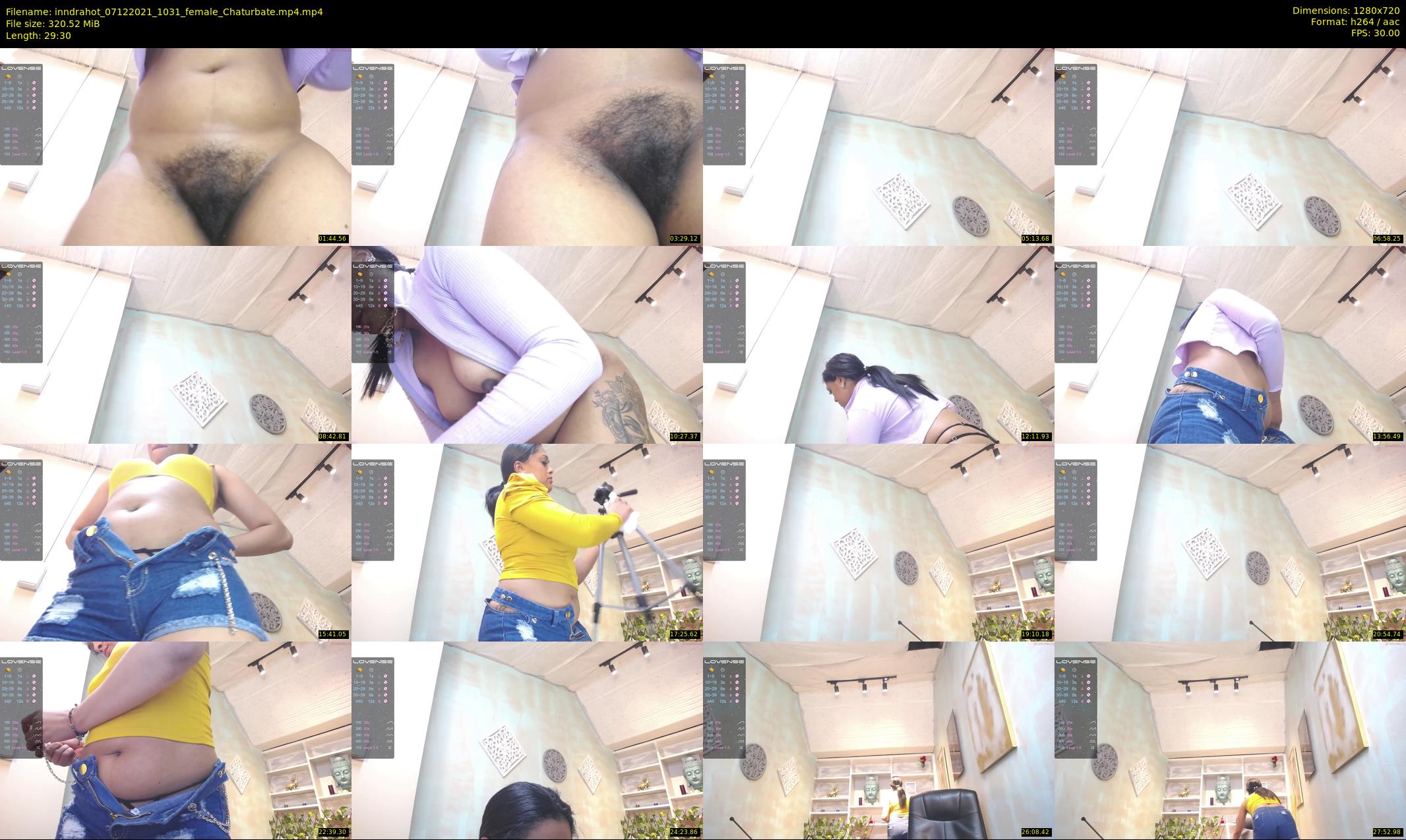 inndrahot — 30 minute Chaturbate female cam show recording, 720p, Dec 7, 2021