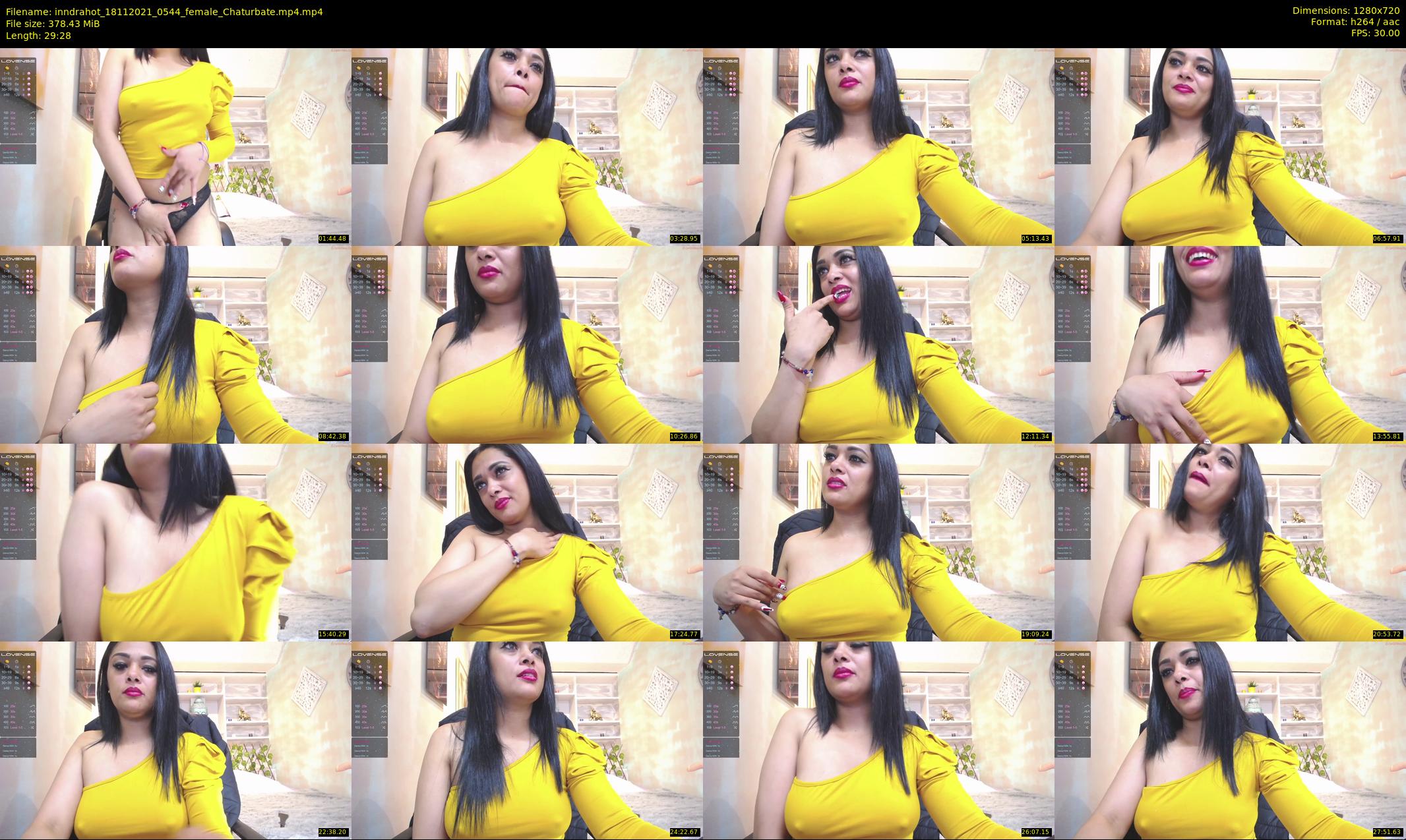 inndrahot — 30 minute Chaturbate female cam show recording, 720p, Nov 18, 2021