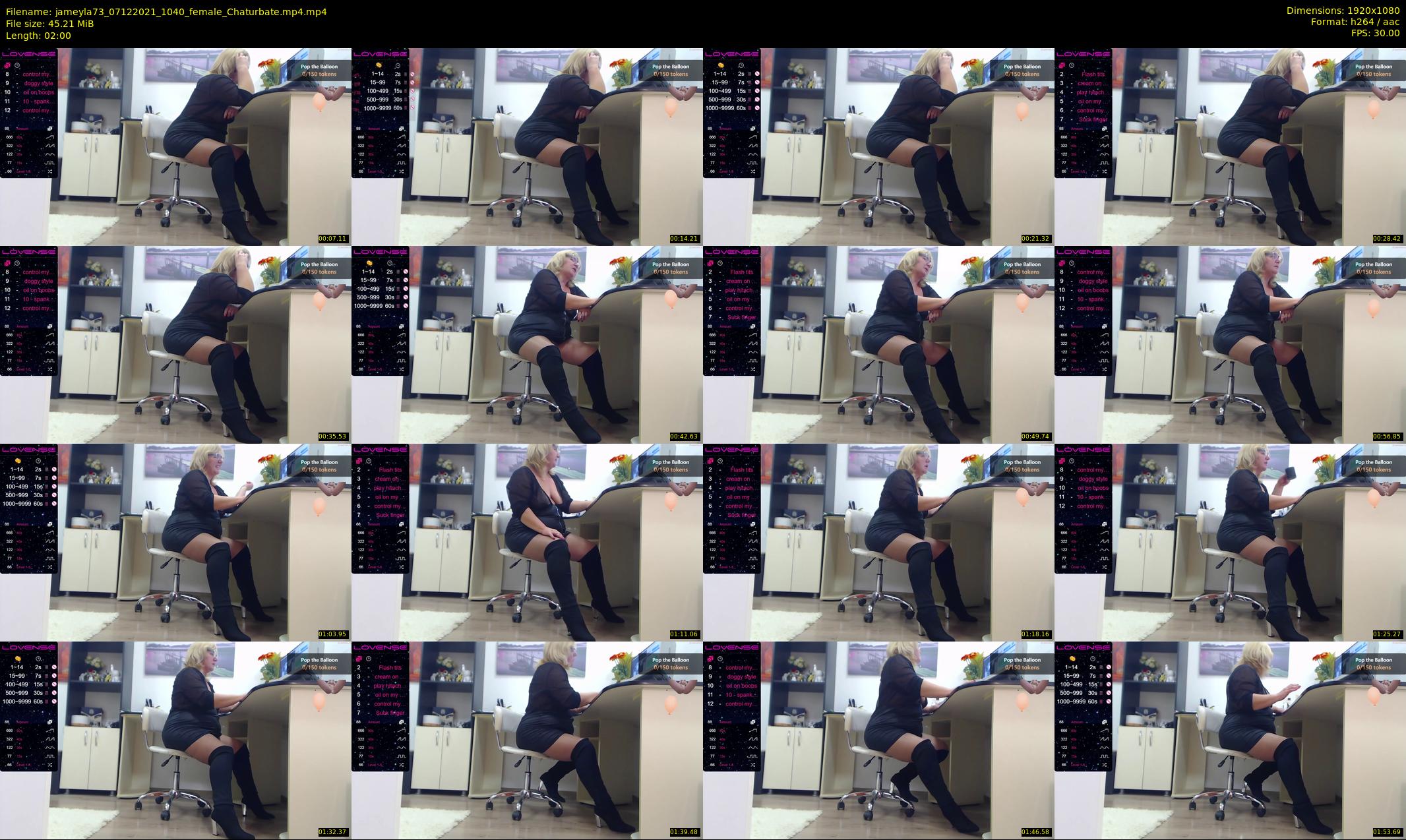 jameyla73 — 2 minute Chaturbate female cam show recording, 1080p, Dec 7, 2021