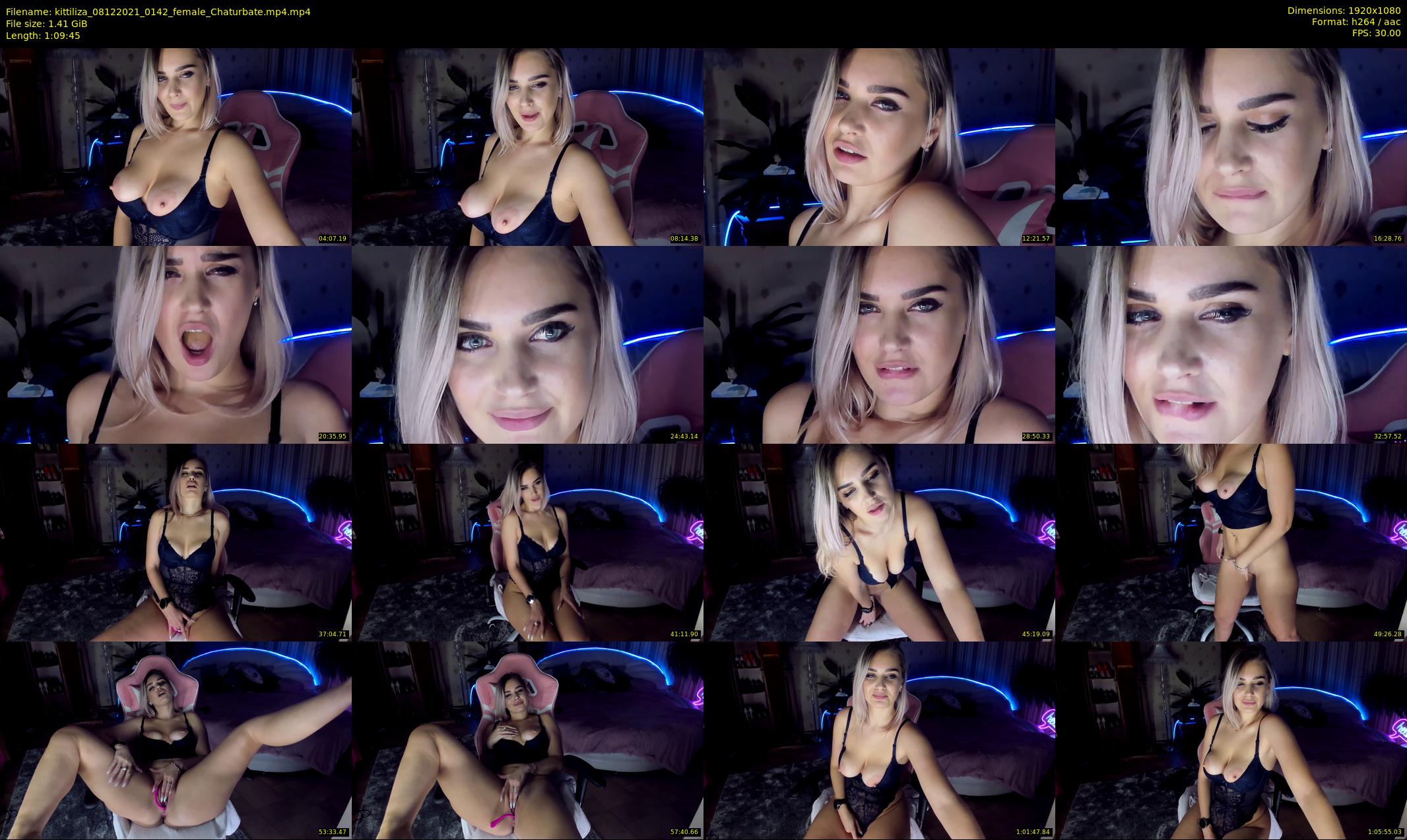 kittiliza — 70 minute Chaturbate female cam show recording, 1080p, Dec 8, 2021
