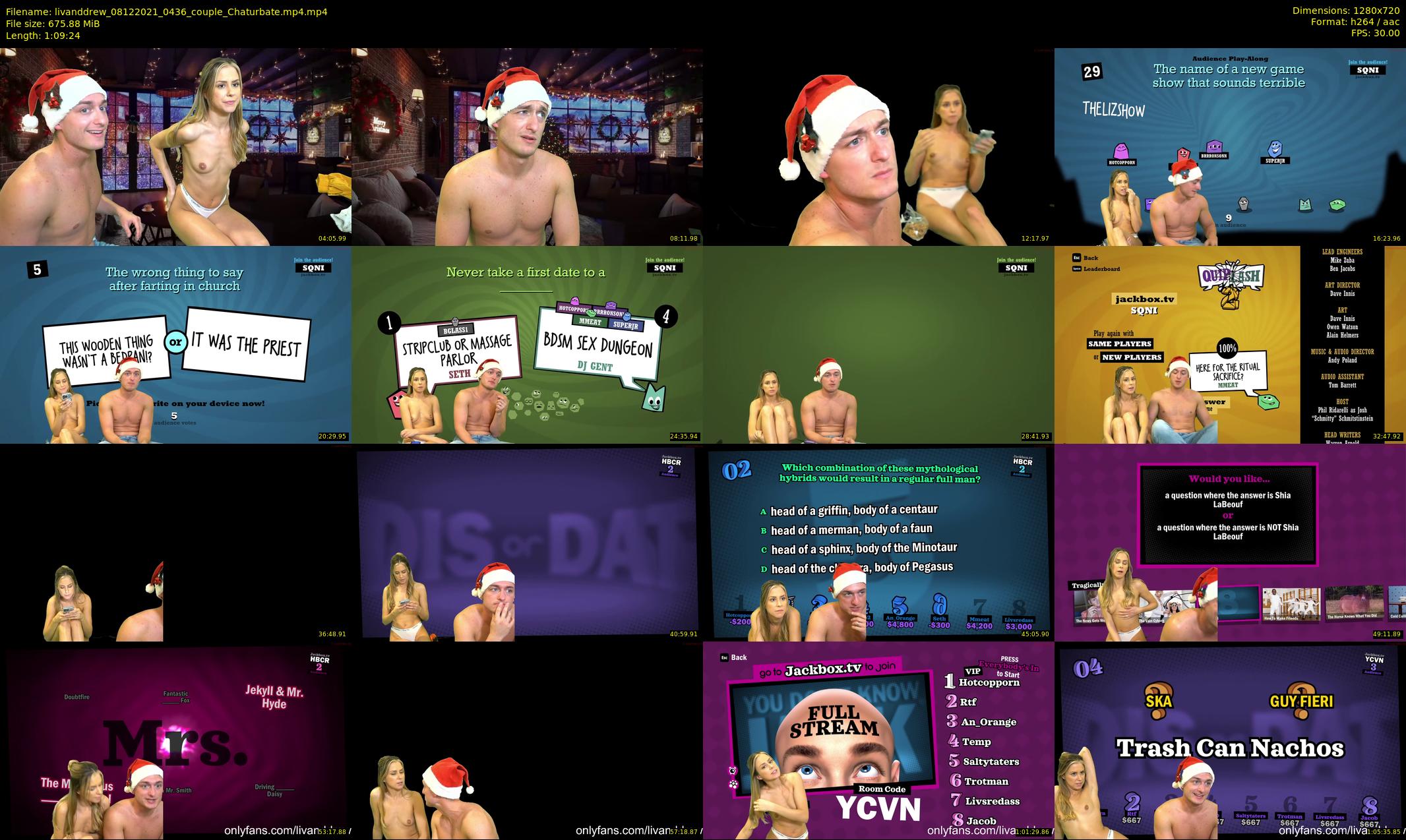 livanddrew — 70 minute Chaturbate couple cam show recording, 720p, Dec 8, 2021