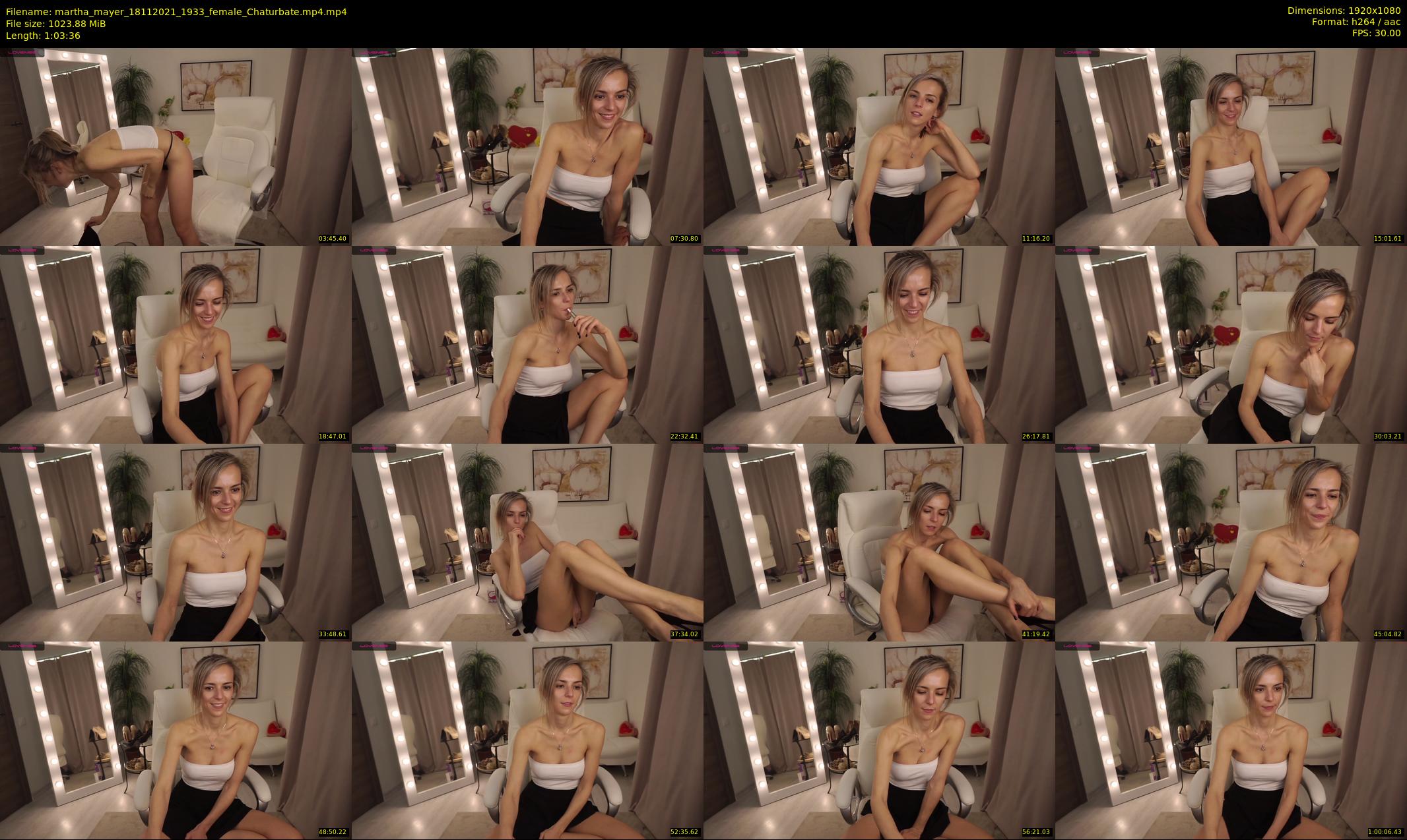 martha_mayer — 64 minute Chaturbate female cam show recording, 1080p, Nov 18, 2021